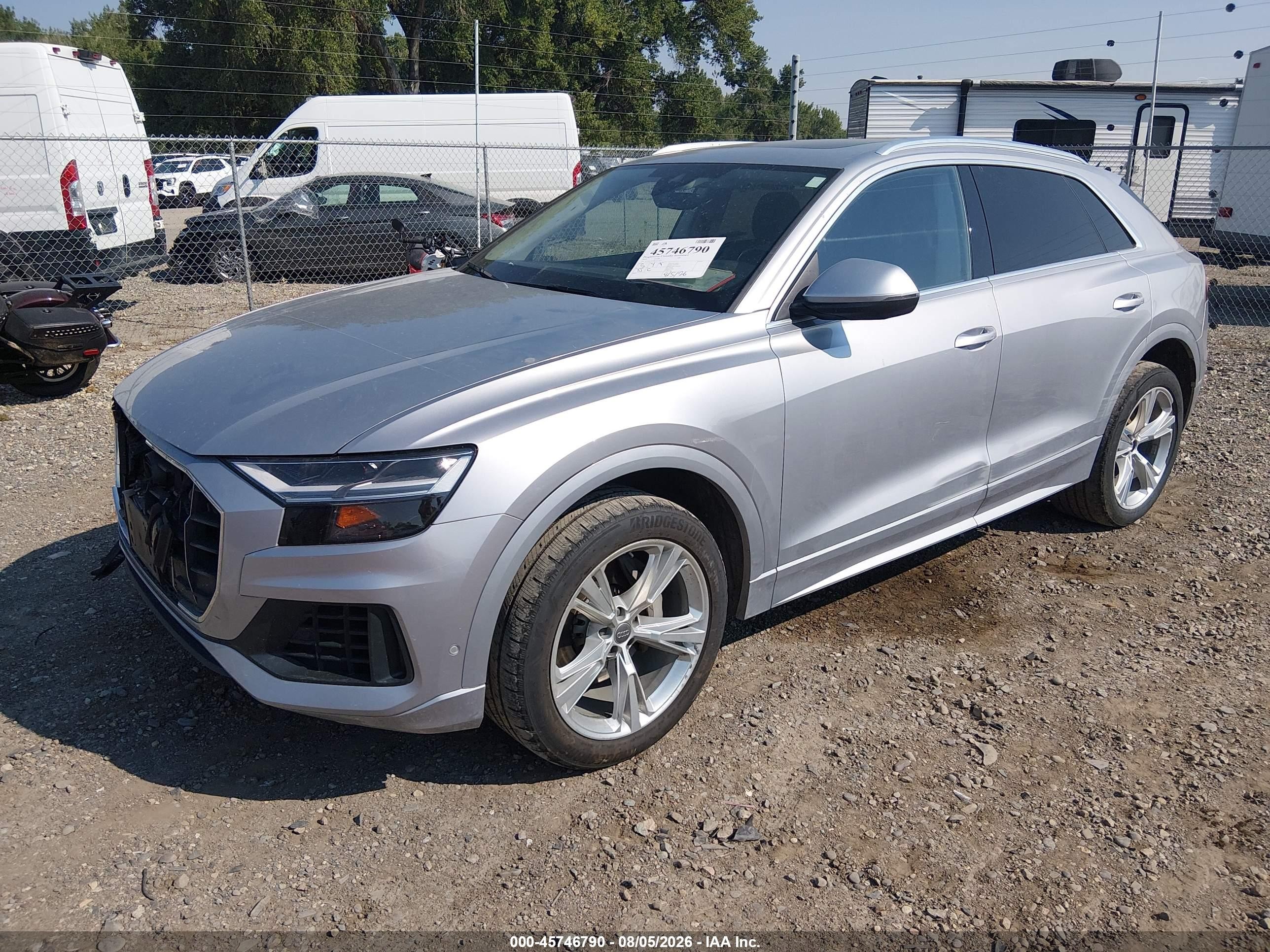 2019 Audi Q8 VIN WA1BVAF18KD017053 IAAI salvage auction — Front End, Salvage (Montana), sold $11,200 on 2026-09-02 (photo 2)