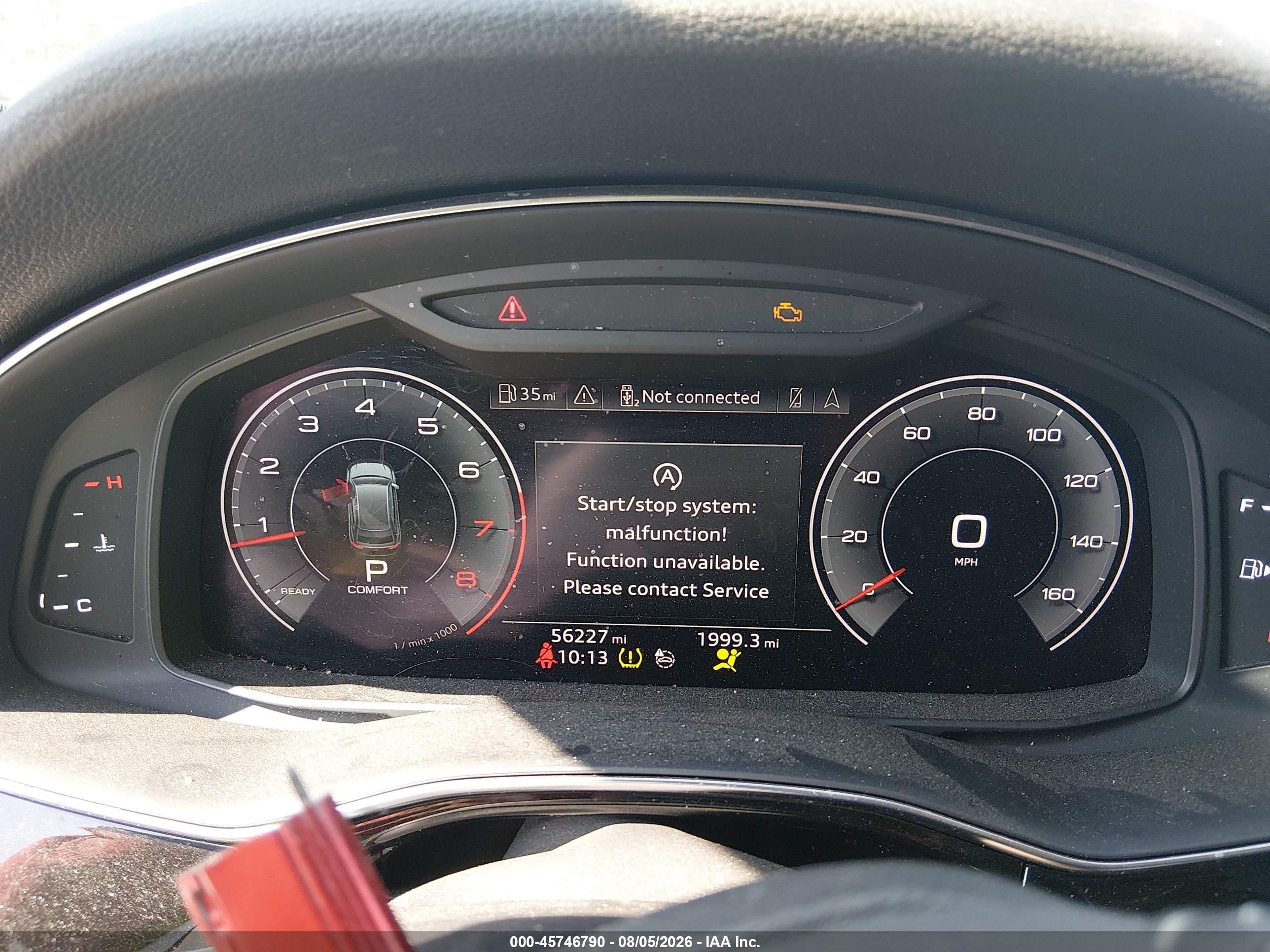 2019 Audi Q8 VIN WA1BVAF18KD017053 IAAI salvage auction — Front End, Salvage (Montana), sold $11,200 on 2026-09-02 (photo 7)