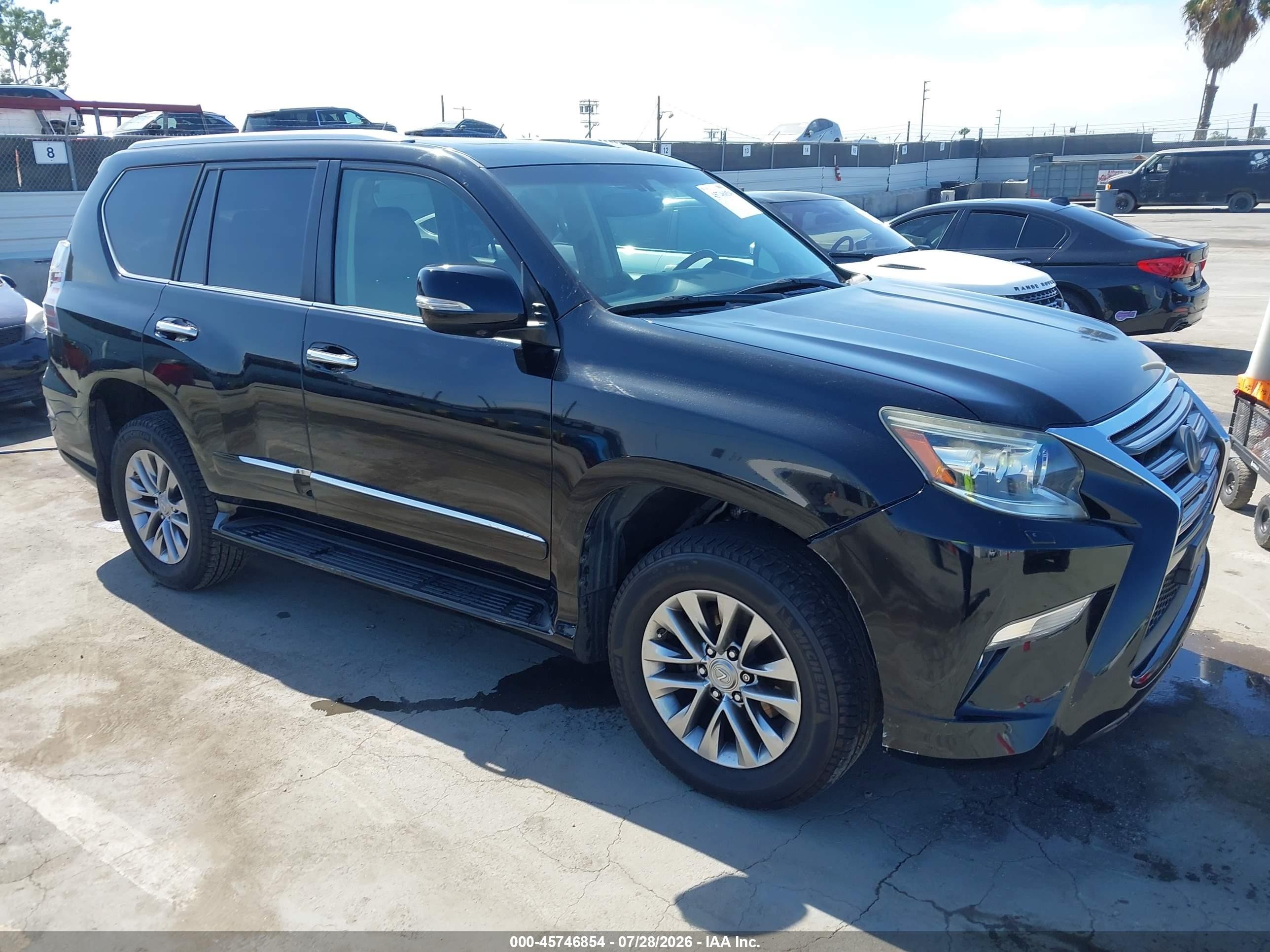 2016 Lexus Gx 460 VIN JTJJM7FX0G5145362 IAAI salvage auction — Front End, Clear - Dealer Only (California), sold $15,225 on 2026-08-12 (photo 1)