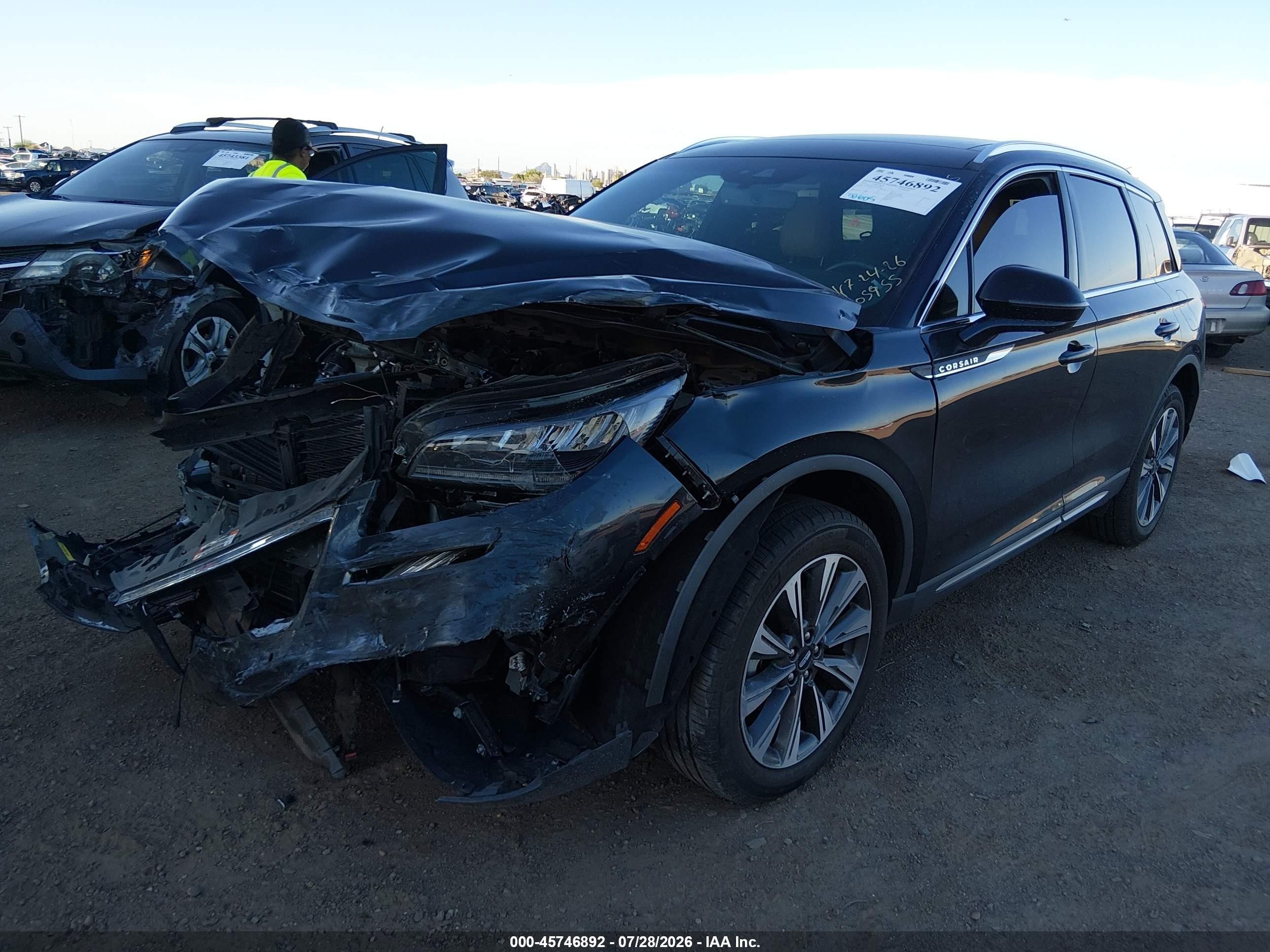 2022 Lincoln Corsair VIN 5LMCJ2D97NUL05955 IAAI salvage auction — Front End, Salvage (Arizona), sold $1,500 on 2026-09-08 (photo 2)