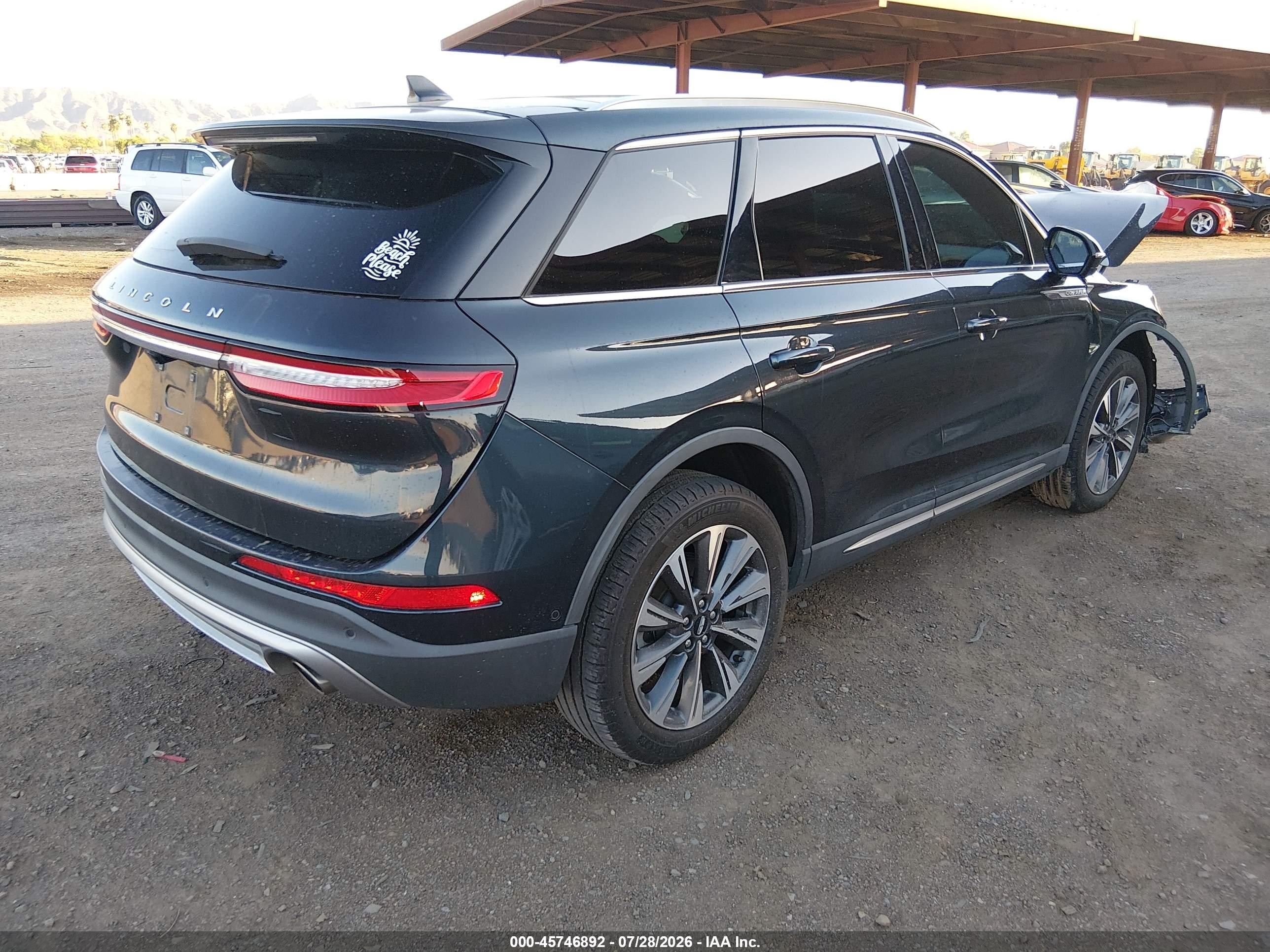 2022 Lincoln Corsair VIN 5LMCJ2D97NUL05955 IAAI salvage auction — Front End, Salvage (Arizona), sold $1,500 on 2026-09-08 (photo 4)