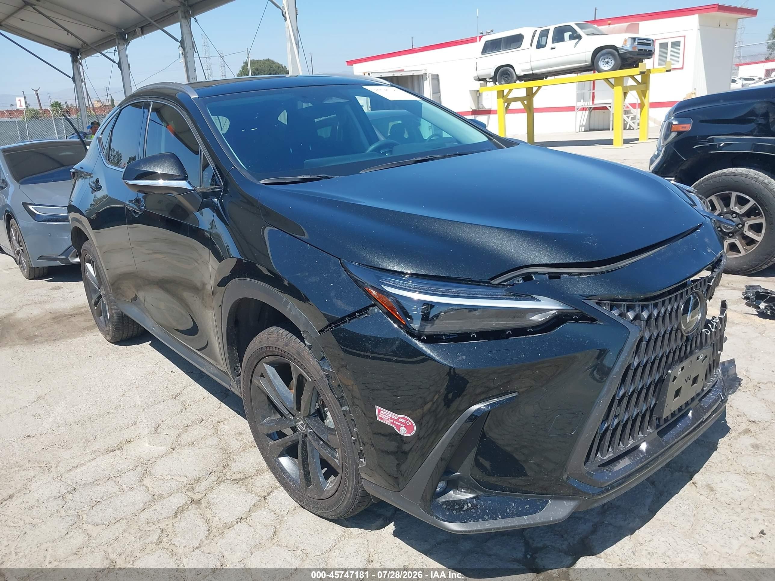 2025 Lexus NX 450h+ VIN JTJHKCFZXS2043205 — IAAI salvage auction photo