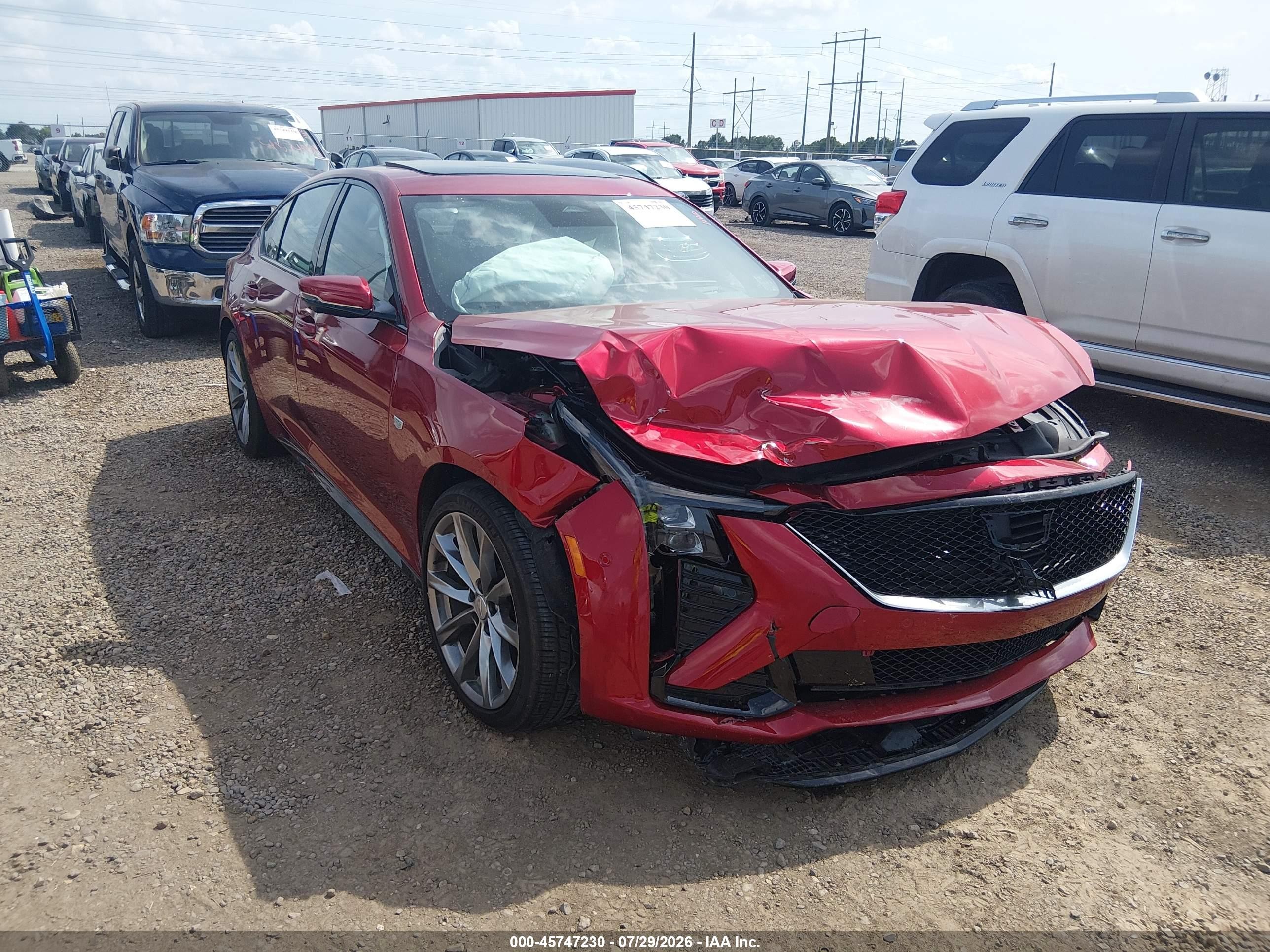2025 Cadillac CT5 VIN 1G6DP5RK5S0117769 — IAAI salvage auction photo