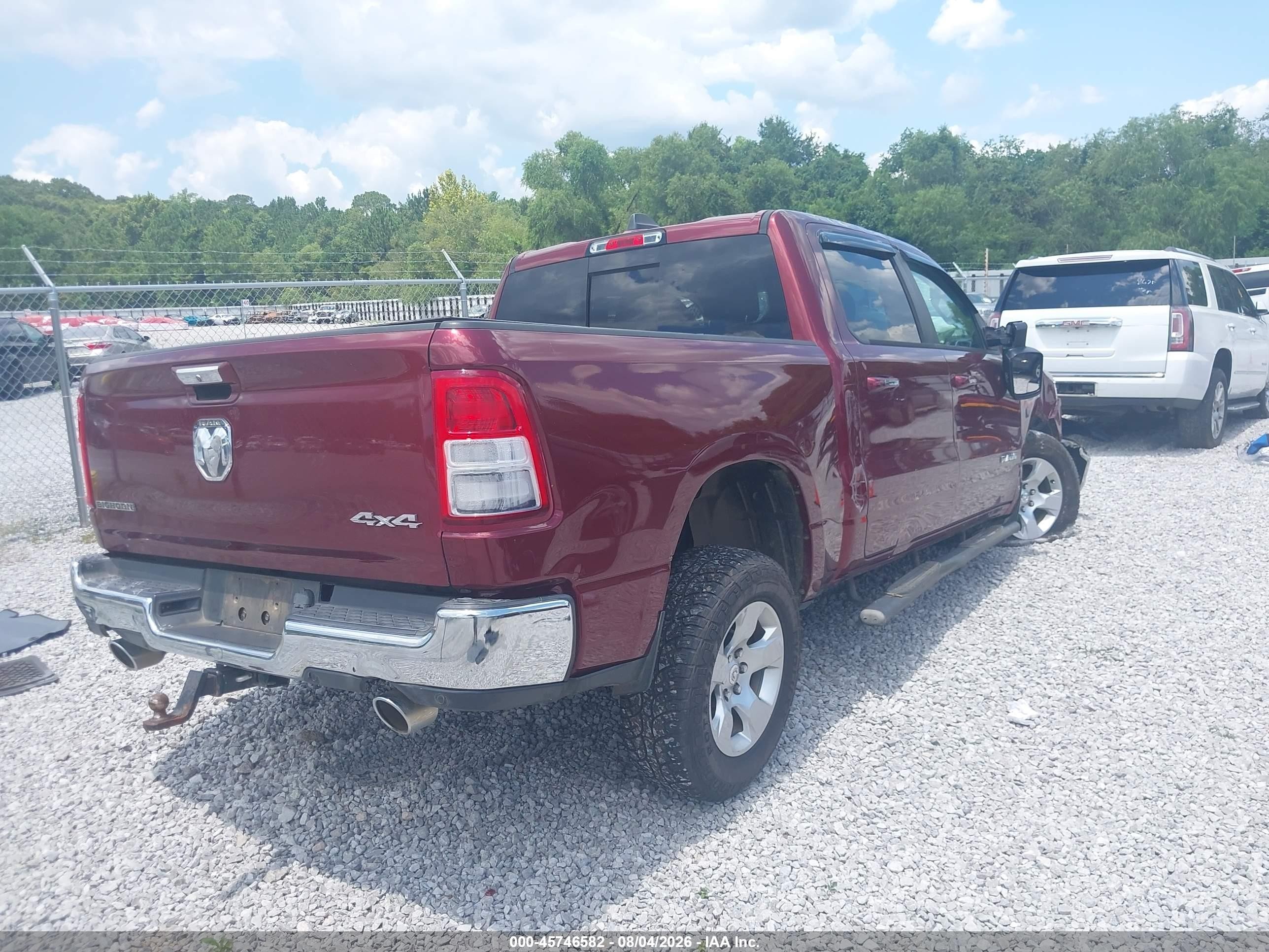 2019 Ram 1500 VIN 1C6SRFFT1KN668583 IAAI salvage auction — Unknown, Salvage (Alabama), sold $3,500 on 2026-09-03 (photo 4)