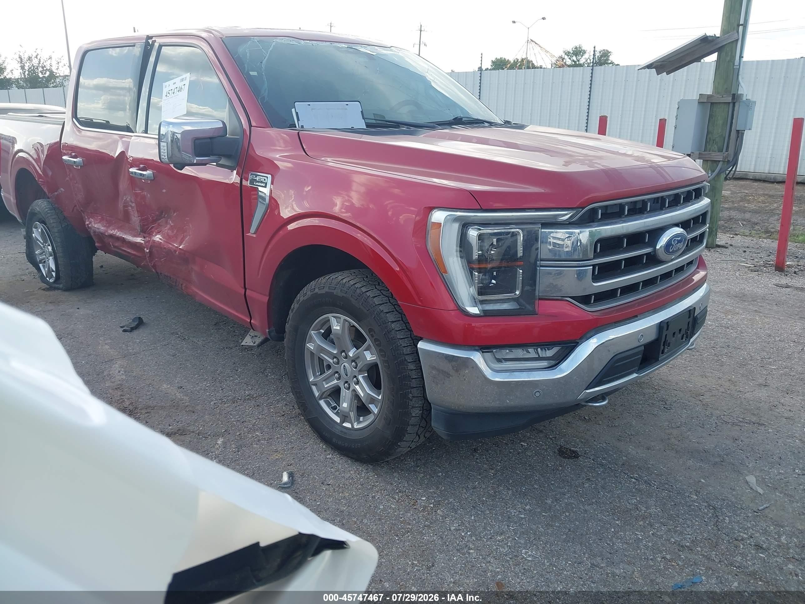 2022 Ford F-150 VIN 1FTEW1EP8NFA45496 — IAAI salvage auction photo
