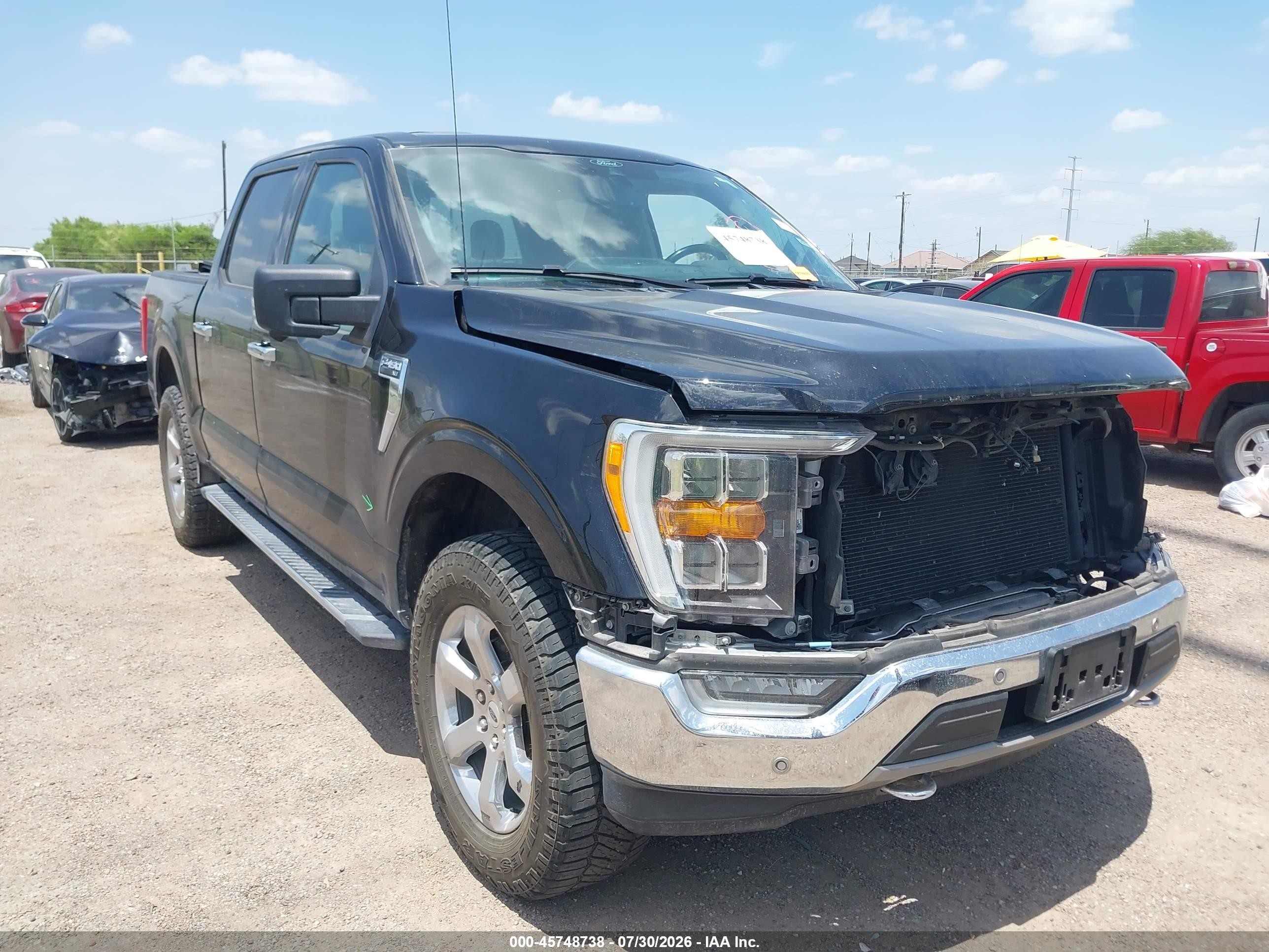2021 Ford F-150 VIN 1FTFW1E84MFB36356 — IAAI salvage auction photo