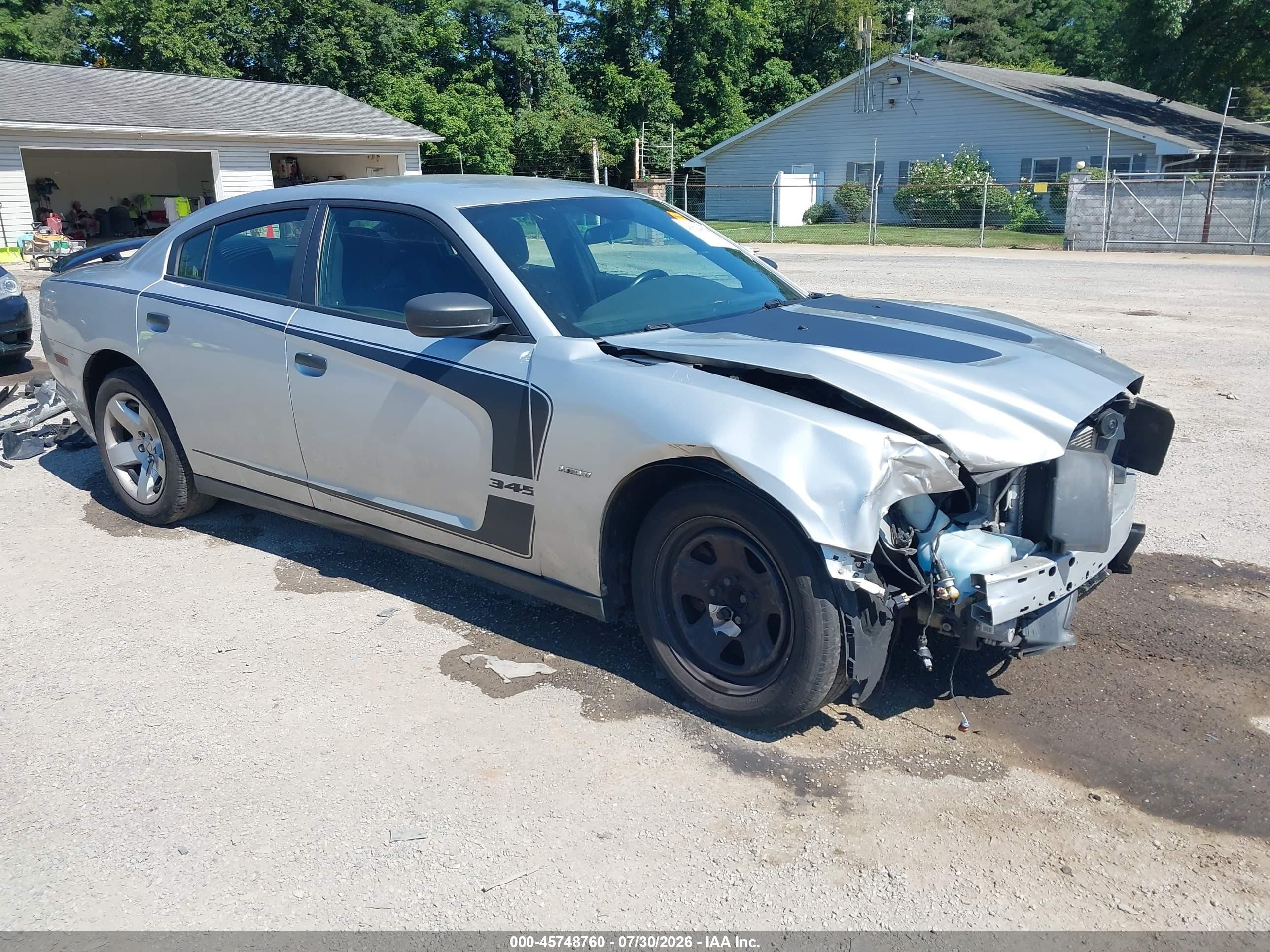 2014 Dodge Charger VIN 2C3CDXAT0EH347743 IAAI salvage auction — Front End, Salvage (Ohio), sold $825 on 2026-09-12 (photo 1)