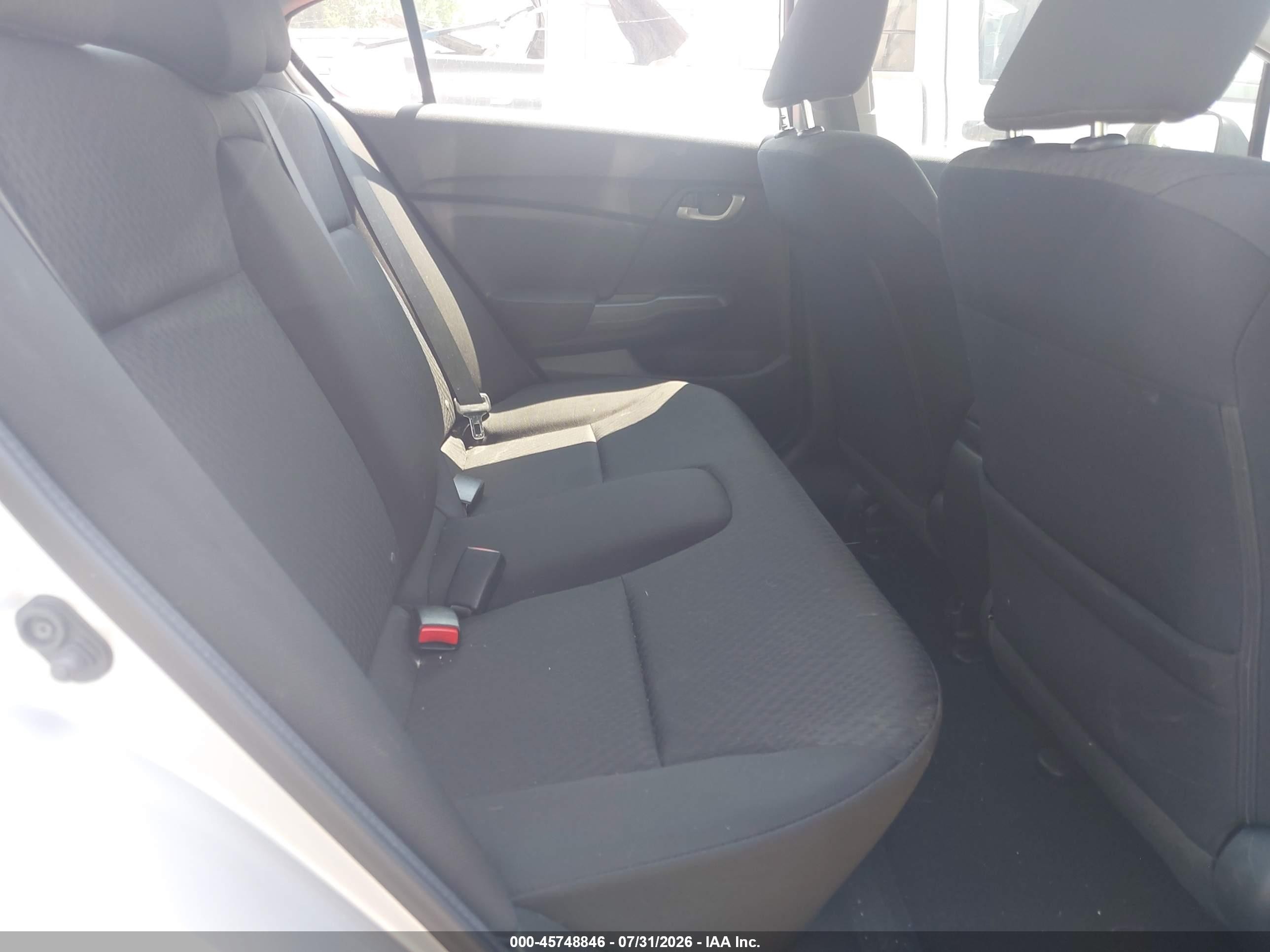 2014 Honda Civic VIN 19XFB2F50EE047367 IAAI salvage auction — Front End, Salvage (Georgia), sold $2,000 on 2026-09-24 (photo 8)