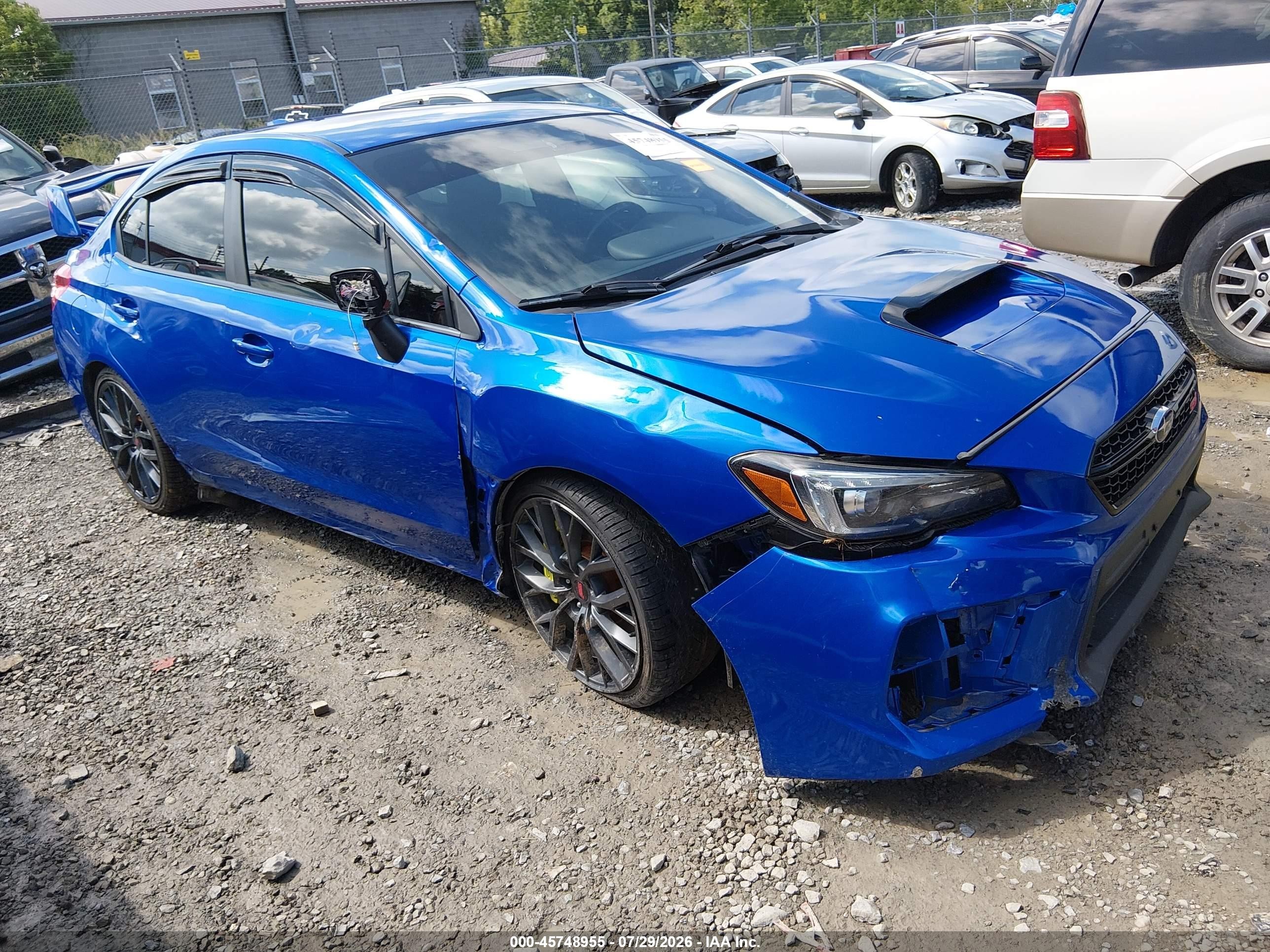2019 Subaru WRX VIN JF1VA2S68K9815714 — IAAI salvage auction photo