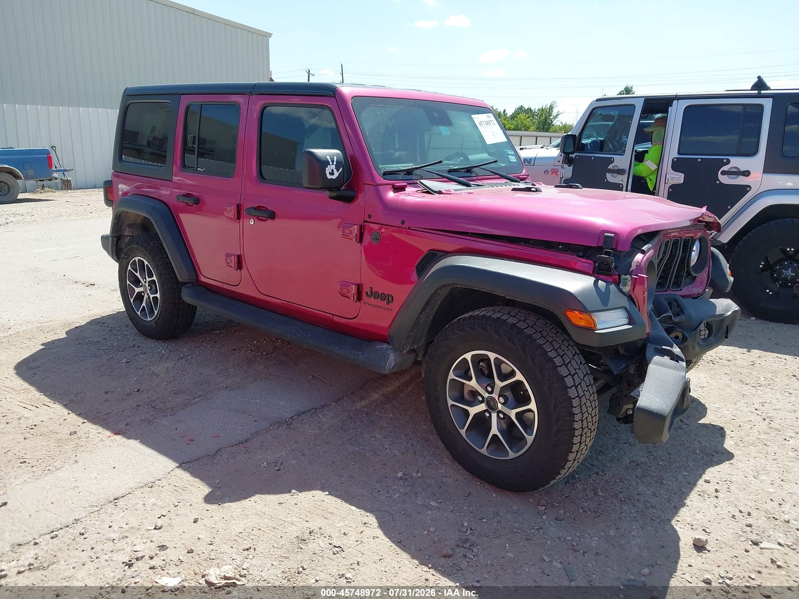 2024 Jeep Wrangler VIN 1C4PJXDG6RW326228 — IAAI salvage auction photo