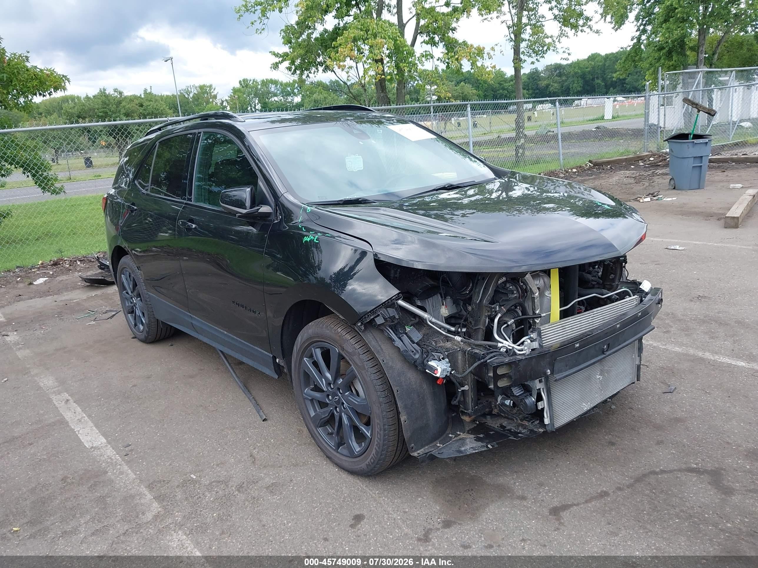 2022 Chevrolet Equinox VIN 2GNAXWEV1N6152558 — IAAI salvage auction photo