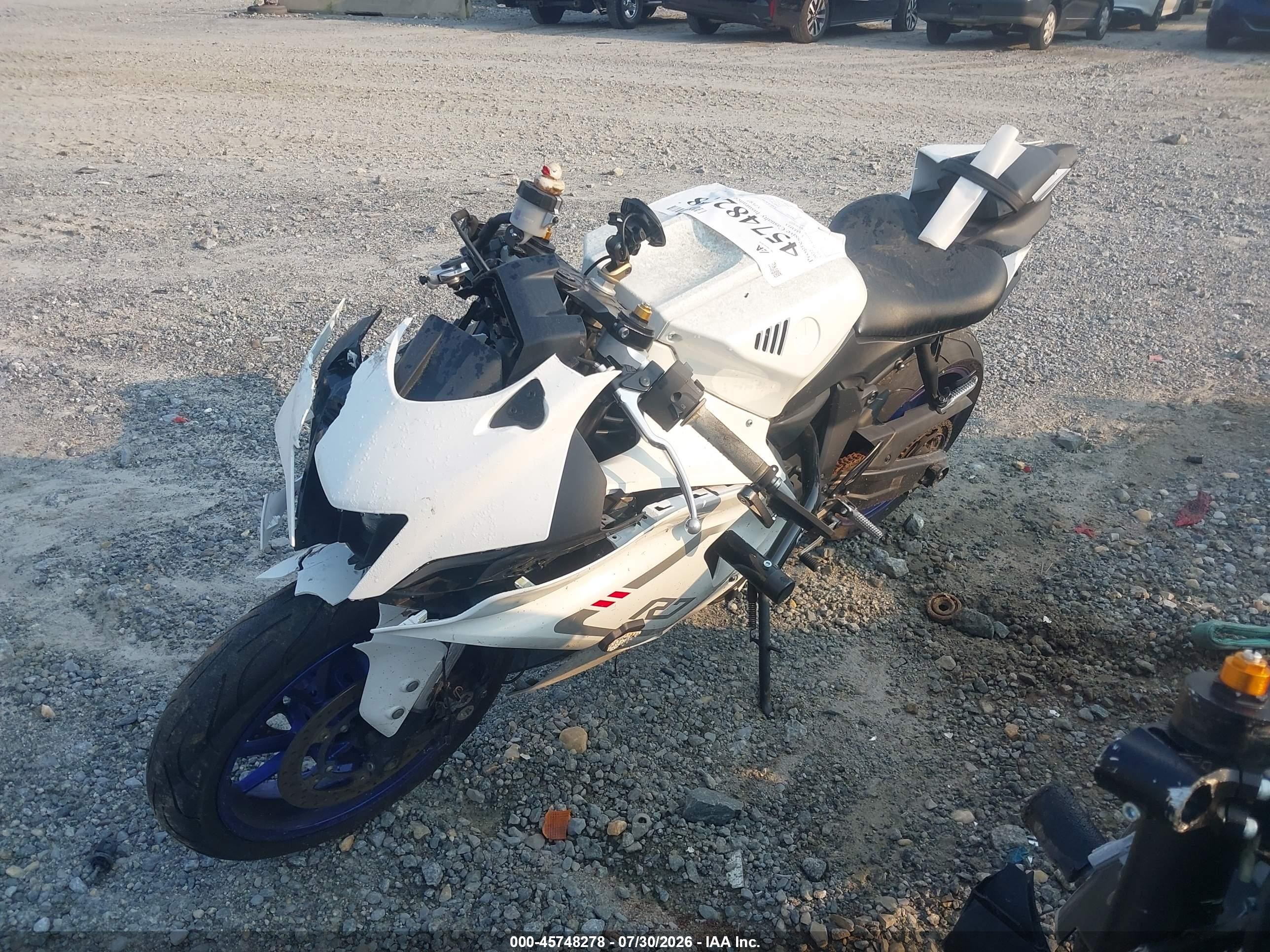 2022 Yamaha Yzf VIN JYARM38E6NA002023 IAAI salvage auction — Front End, Salvage (Georgia), sold $1,575 on 2026-09-09 (photo 2)