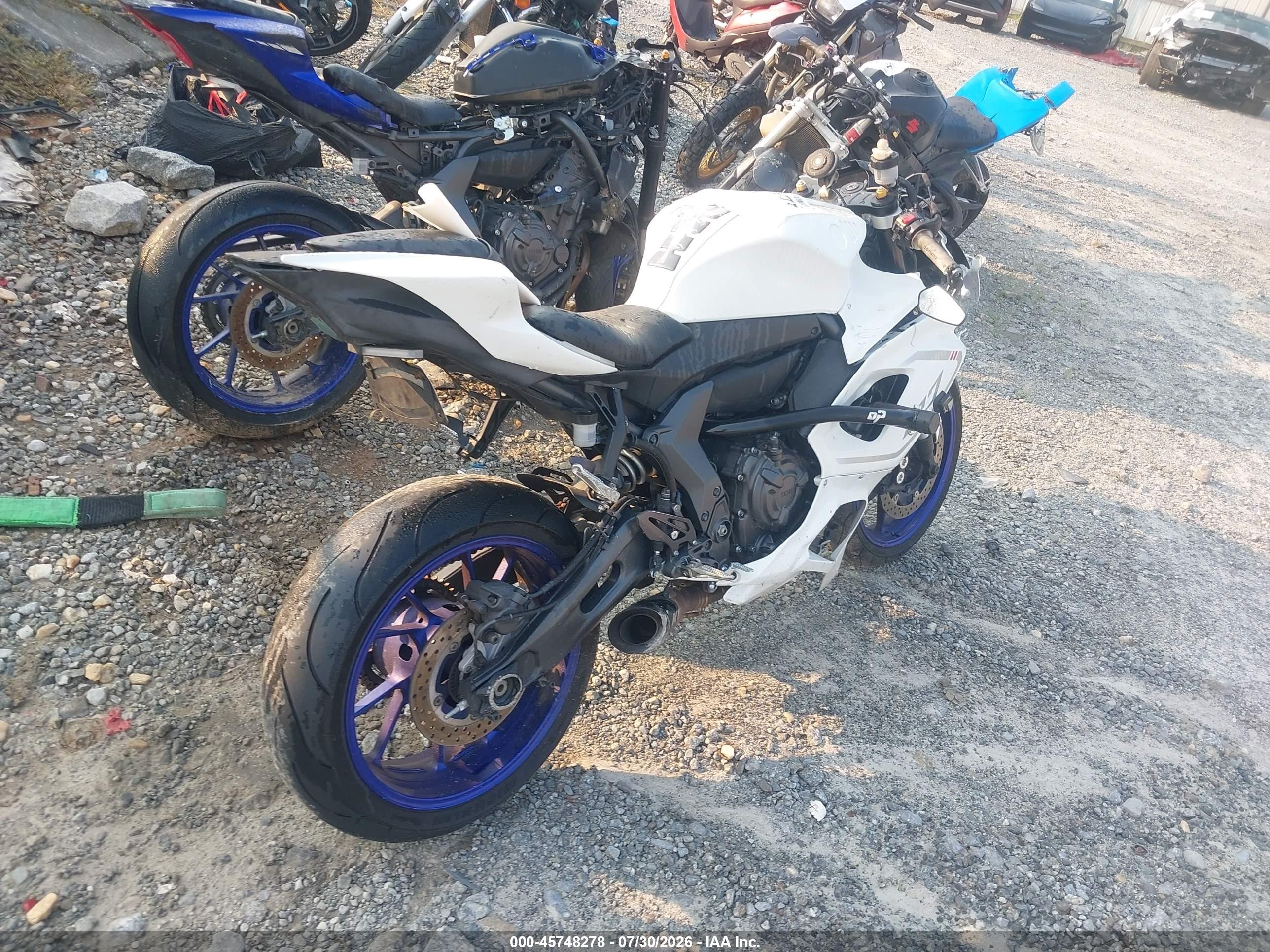 2022 Yamaha Yzf VIN JYARM38E6NA002023 IAAI salvage auction — Front End, Salvage (Georgia), sold $1,575 on 2026-09-09 (photo 4)