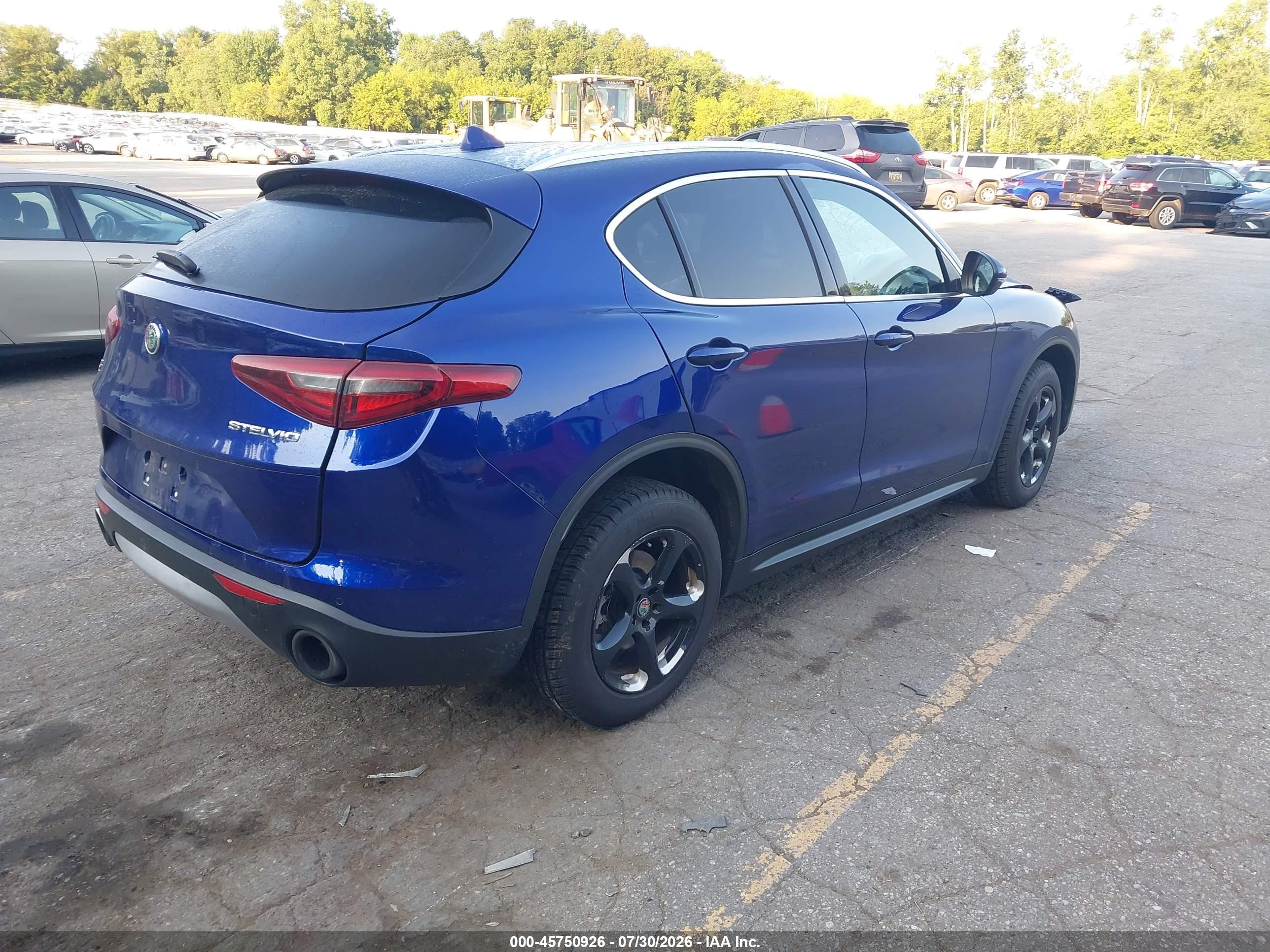 2020 Alfa romeo Stelvio VIN ZASPAKAN8L7C94106 IAAI salvage auction — Front End, Clear (Michigan), sold $2,150 on 2026-09-26 (photo 4)