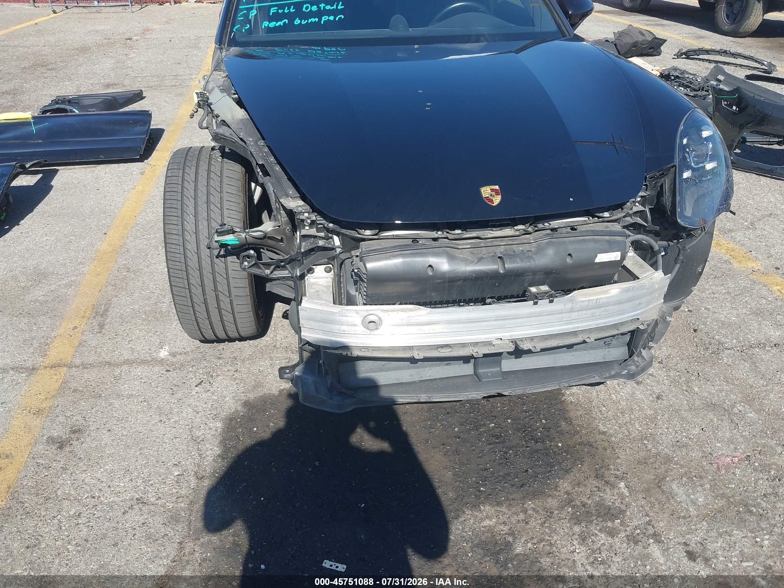 2018 Porsche Panamera VIN WP0AA2A75JL119588 IAAI salvage auction — Front End, Salvage (California), sold $14,300 on 2026-09-24 (photo 6)