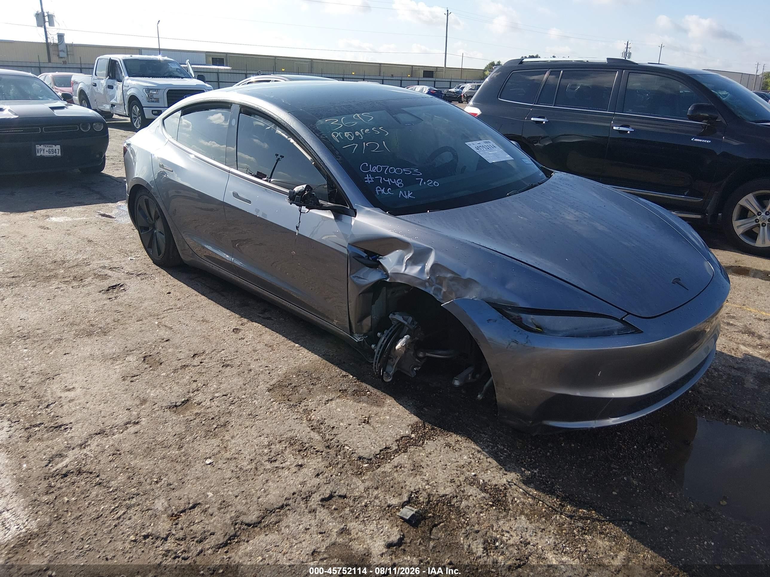 2026 Tesla Model 3 VIN 5YJ3E1EA0TF177448 — IAAI salvage auction photo