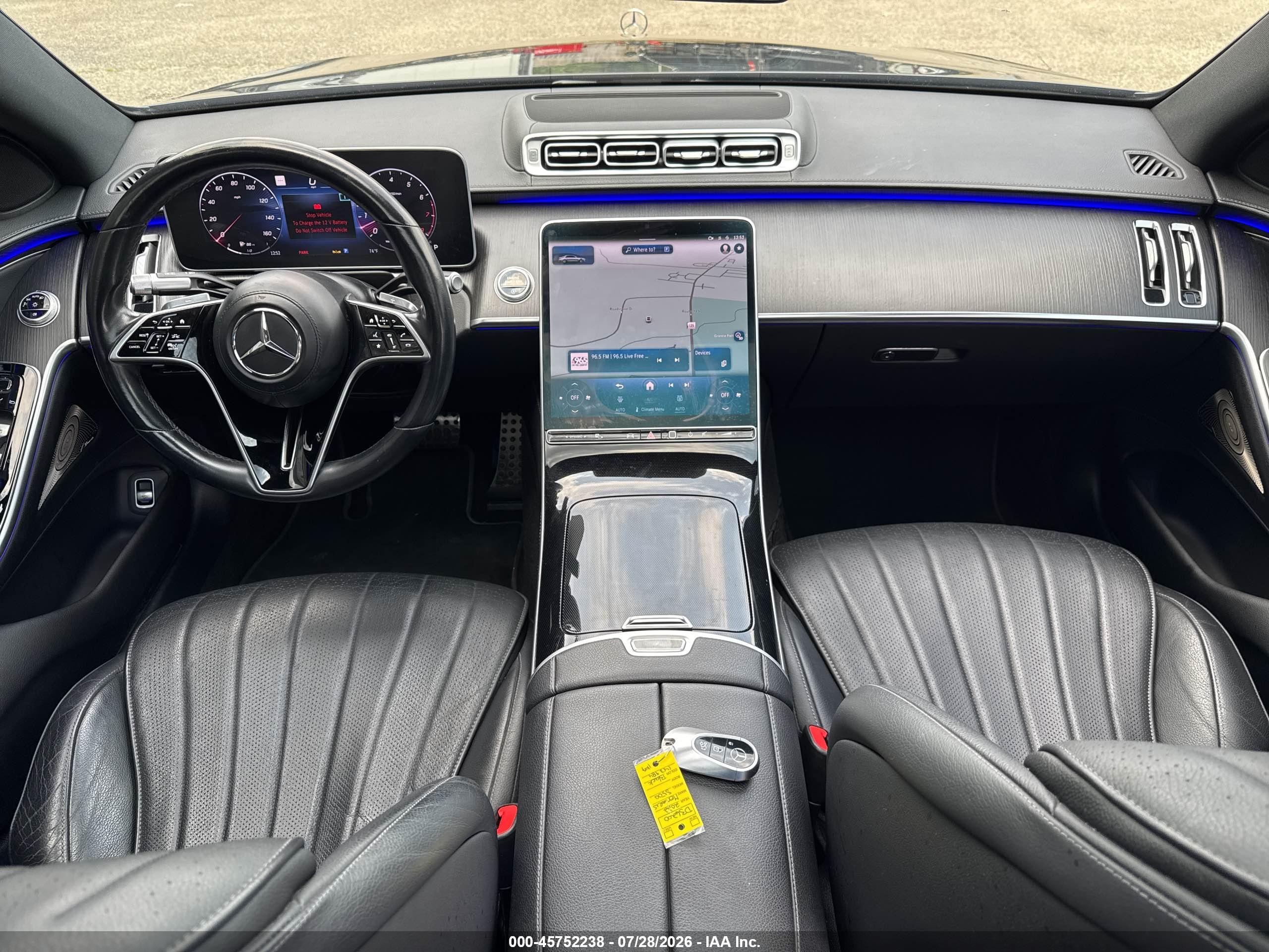 2022 Mercedes-benz S class VIN W1K6G6DB8NA143984 IAAI salvage auction — Normal Wear, Clear (Massachusetts), sold $36,800 on 2026-08-05 (photo 6)