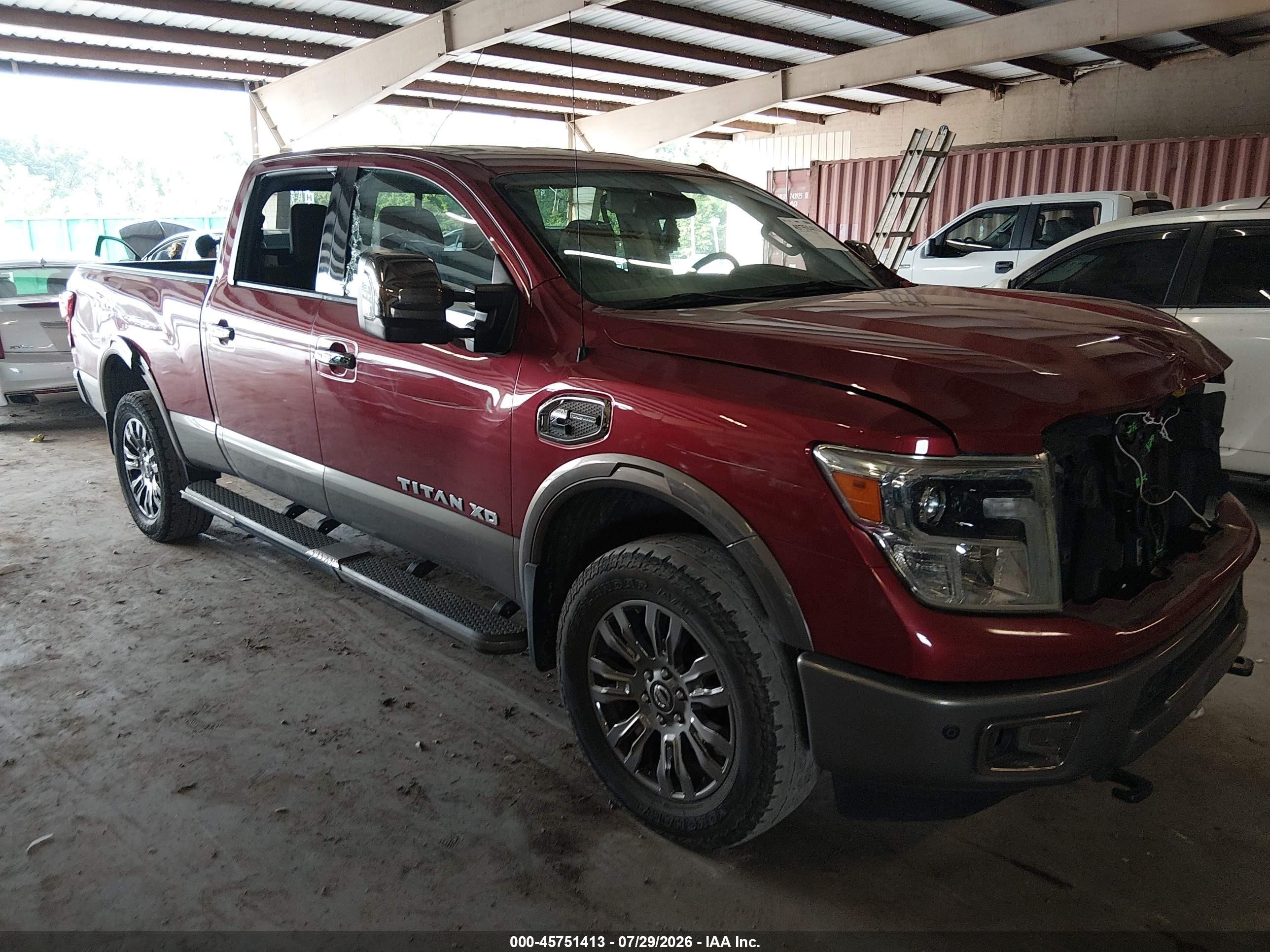 2019 Nissan Titan VIN 1N6BA1F49KN511084 — IAAI salvage auction photo