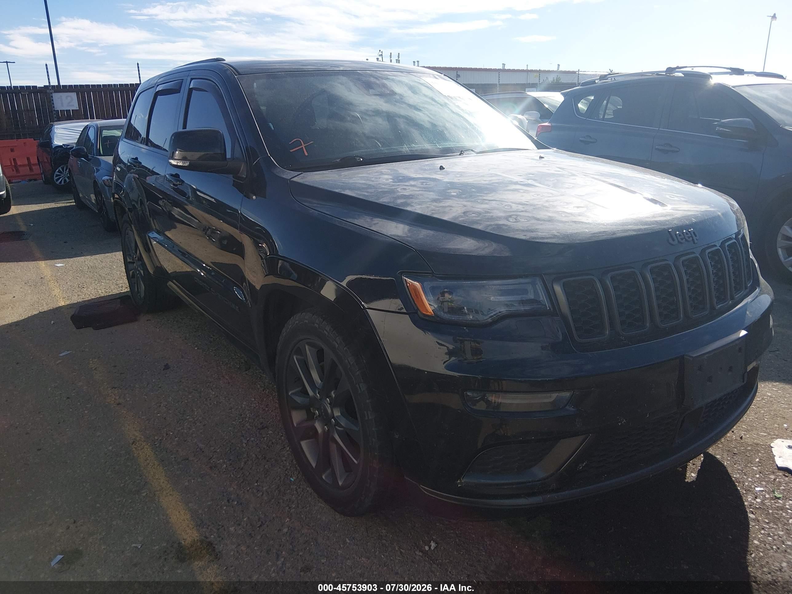 2018 Jeep Grand Cherokee VIN 1C4RJFCT4JC189927 — IAAI salvage auction photo