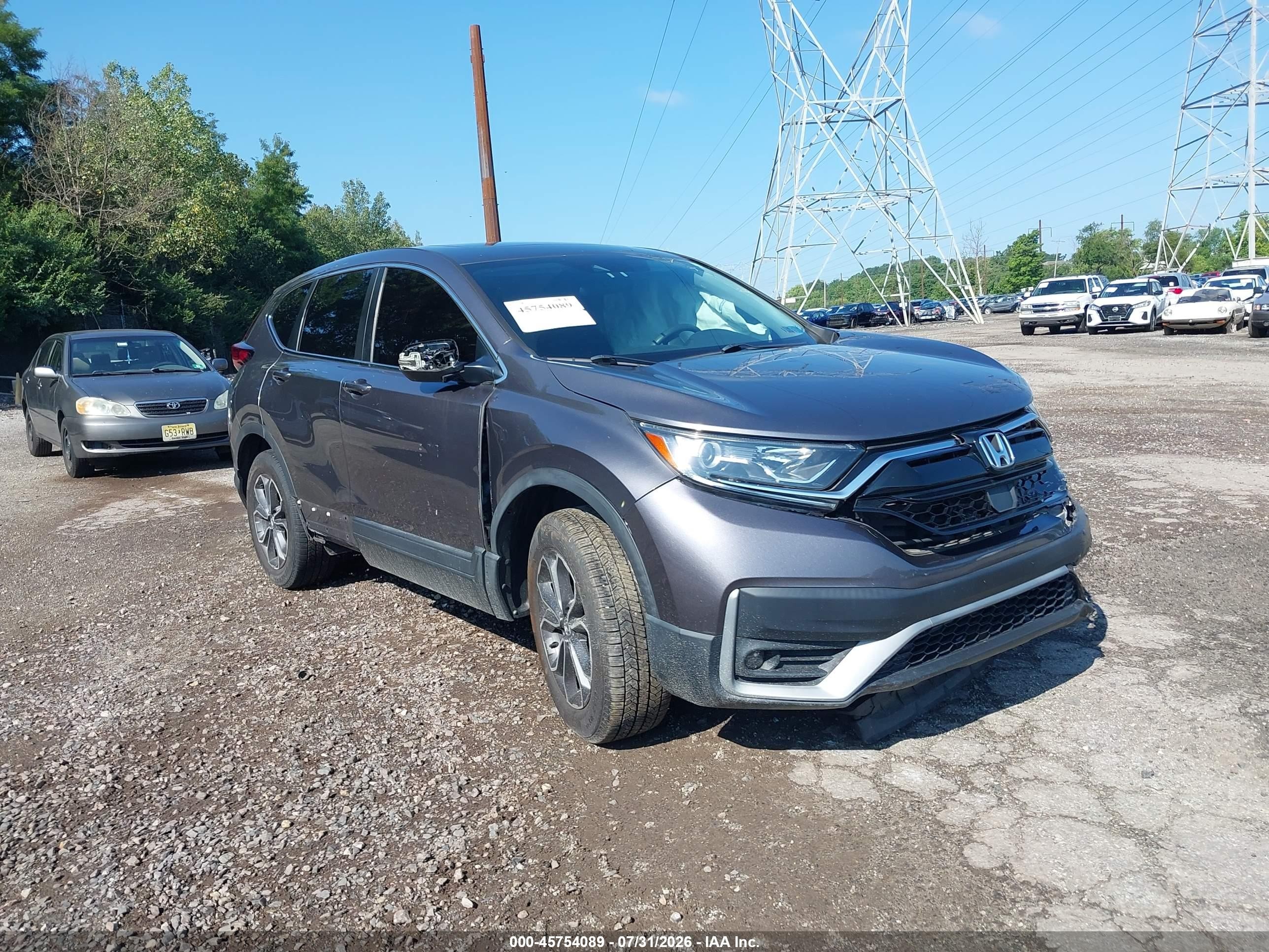 2021 Honda CR-V VIN 2HKRW2H59MH604754 — IAAI salvage auction photo