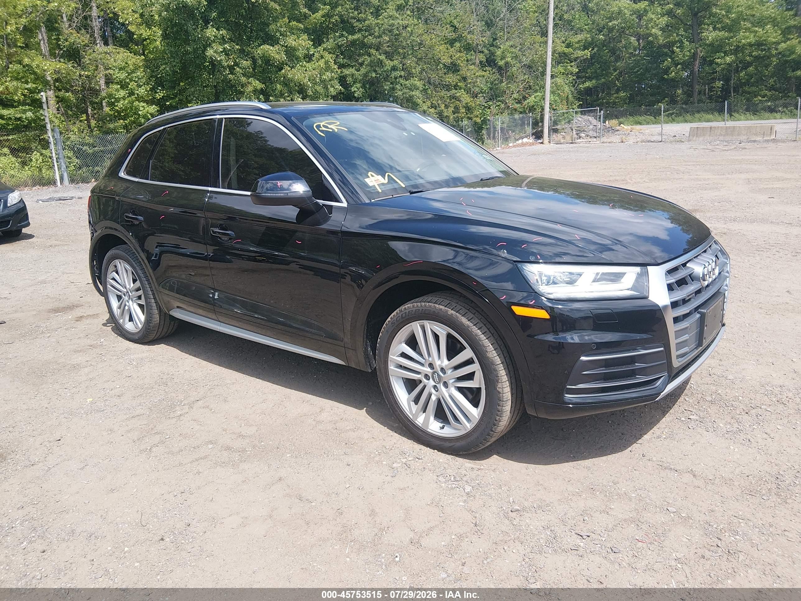 2018 Audi Q5 VIN WA1BNAFY5J2230212 — IAAI salvage auction photo