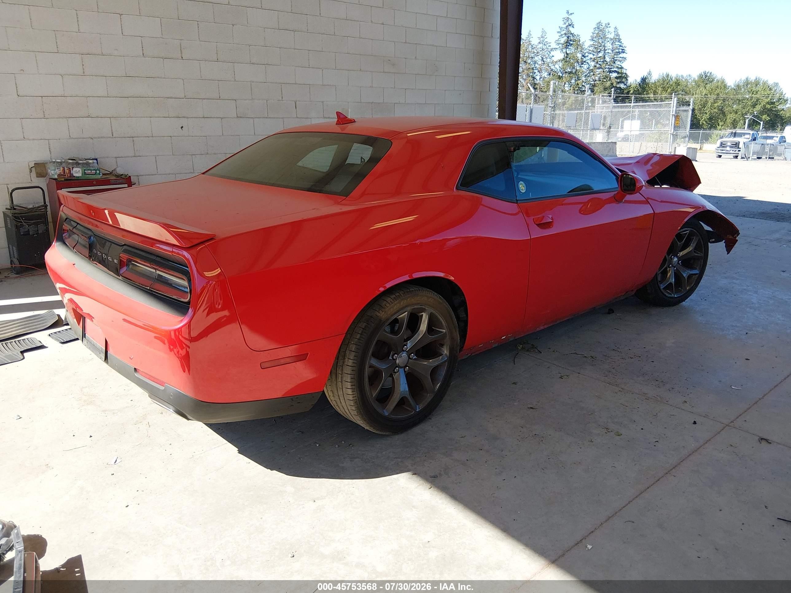 2016 Dodge Challenger VIN 2C3CDZAGXGH221584 IAAI salvage auction — Unknown, Bill Of Sale (Washington), sold $2,525 on 2026-09-02 (photo 4)