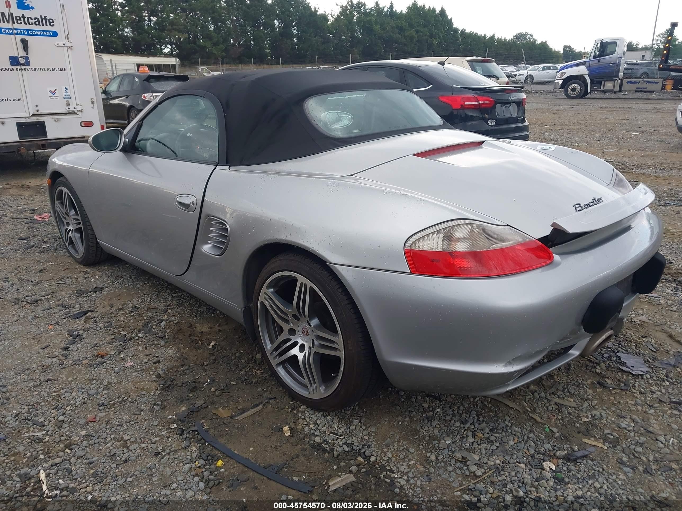2003 Porsche Boxster VIN WP0CA29873U621439 IAAI salvage auction — Unknown, Salvage (Virginia), sold $2,025 on 2026-09-08 (photo 3)
