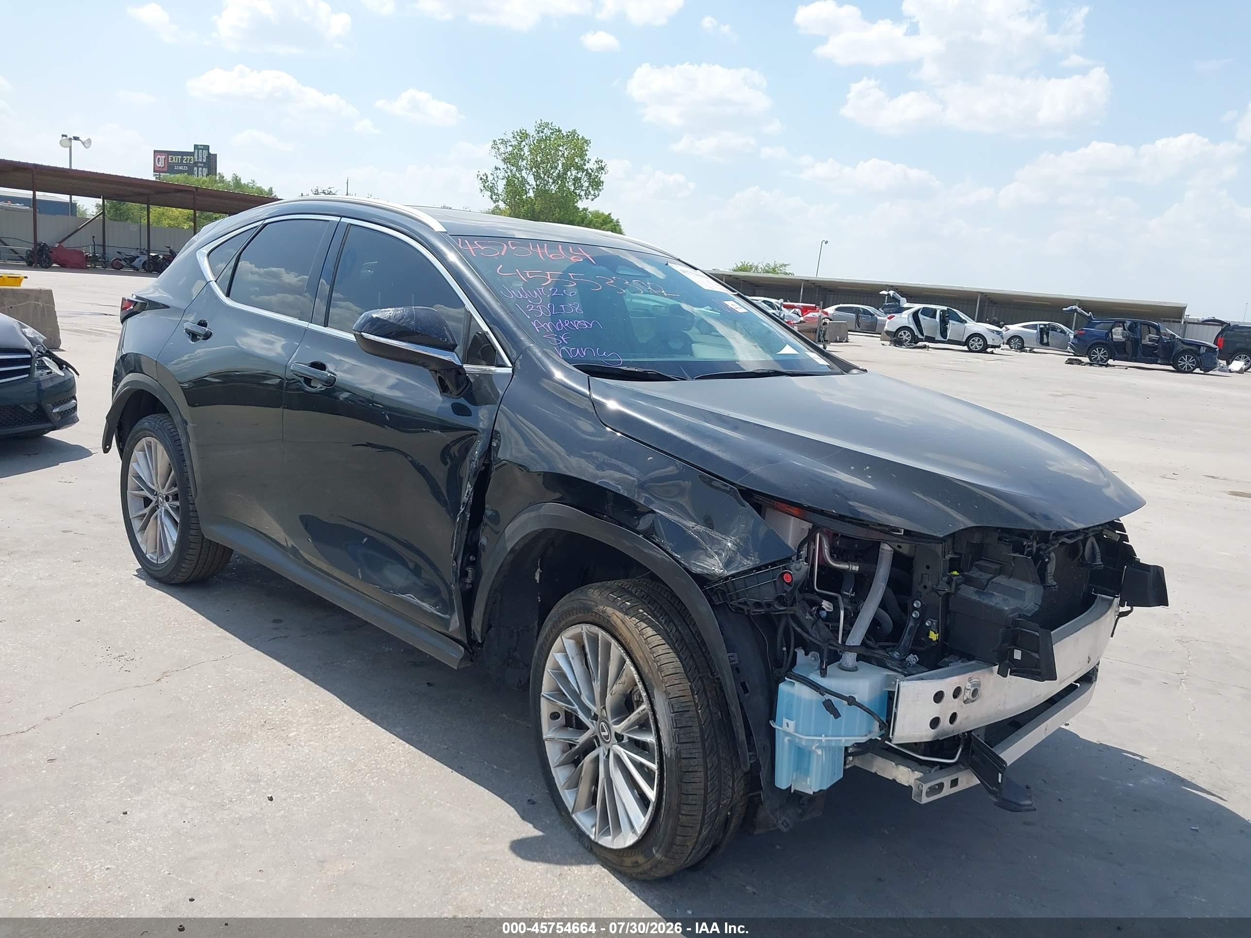 2025 Lexus NX 350 VIN 2T2GGCEZ0SC081931 — IAAI salvage auction photo