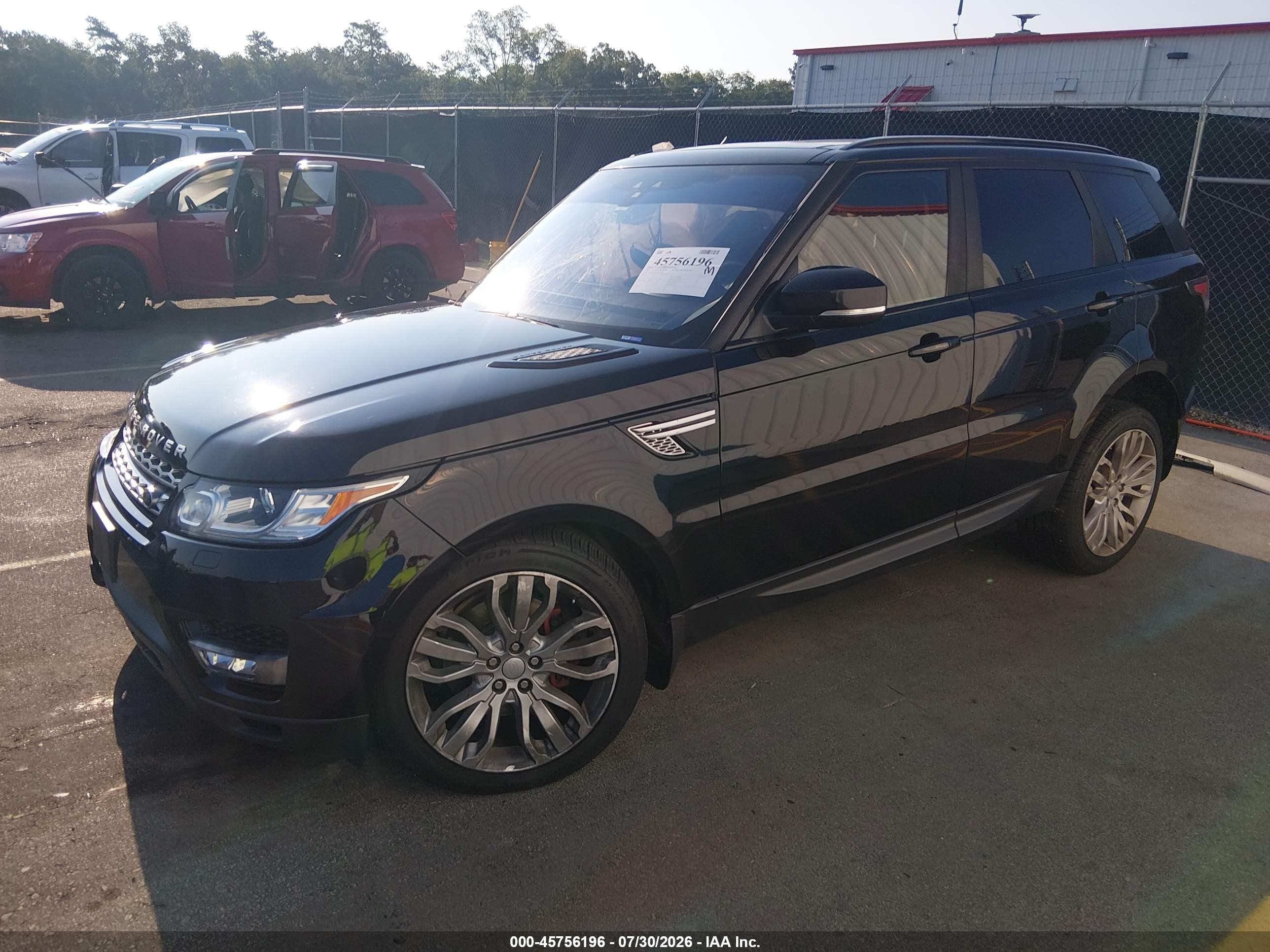 2017 Land Rover Range Rover Sport VIN SALWR2FK3HA151840 IAAI salvage auction — Unknown, Salvage (South Carolina), sold $5,325 on 2026-09-27 (photo 2)