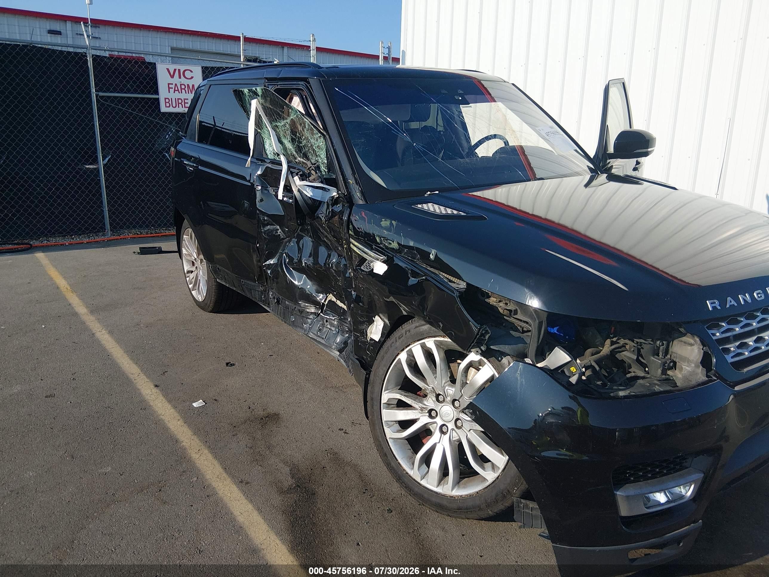 2017 Land Rover Range Rover Sport VIN SALWR2FK3HA151840 IAAI salvage auction — Unknown, Salvage (South Carolina), sold $5,325 on 2026-09-27 (photo 6)