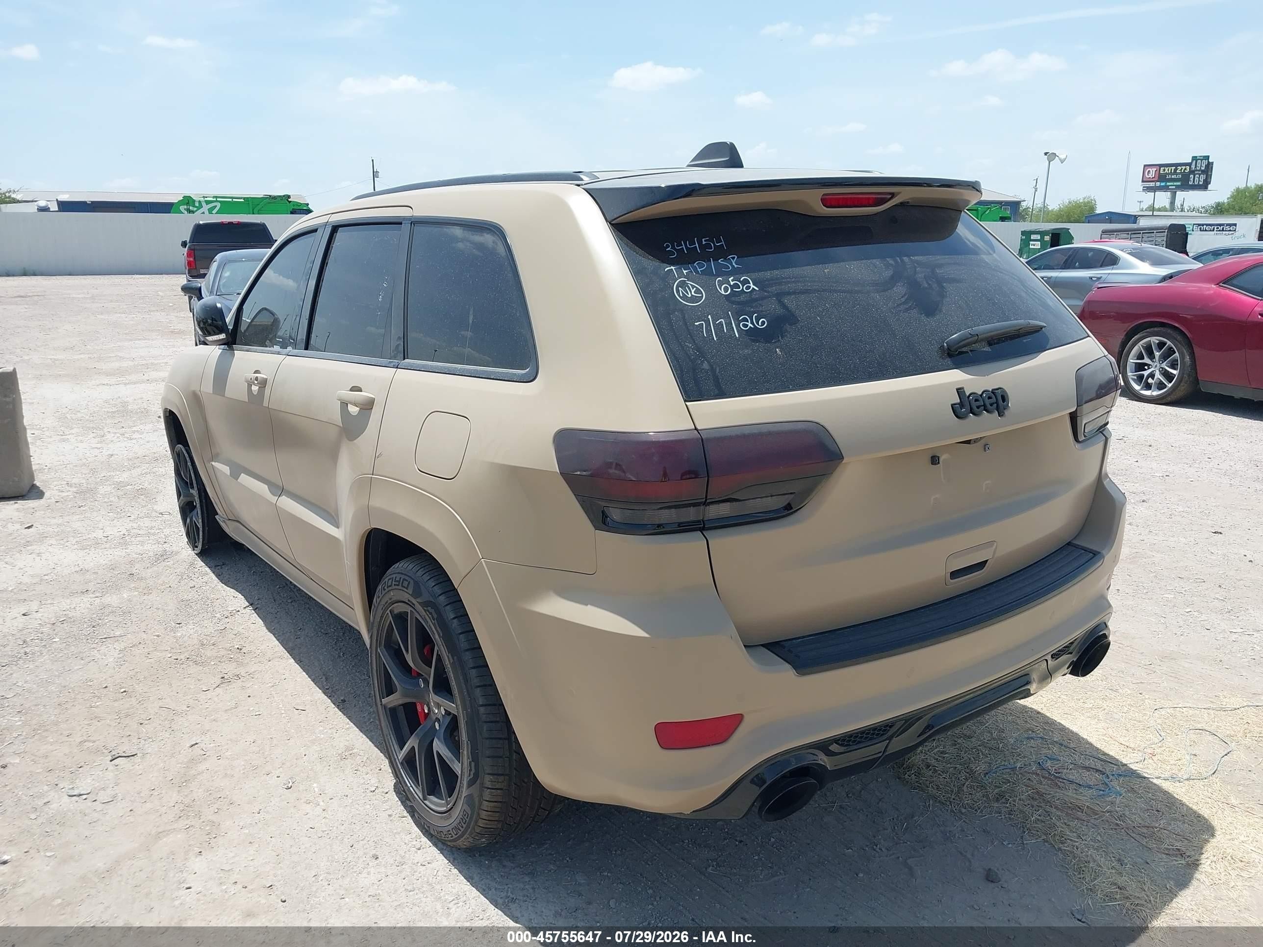 2020 Jeep Grand Cherokee VIN 1C4RJFDJ2LC352557 IAAI salvage auction — Theft, Salvage (Minnesota), sold $31,250 on 2026-09-19 (photo 3)