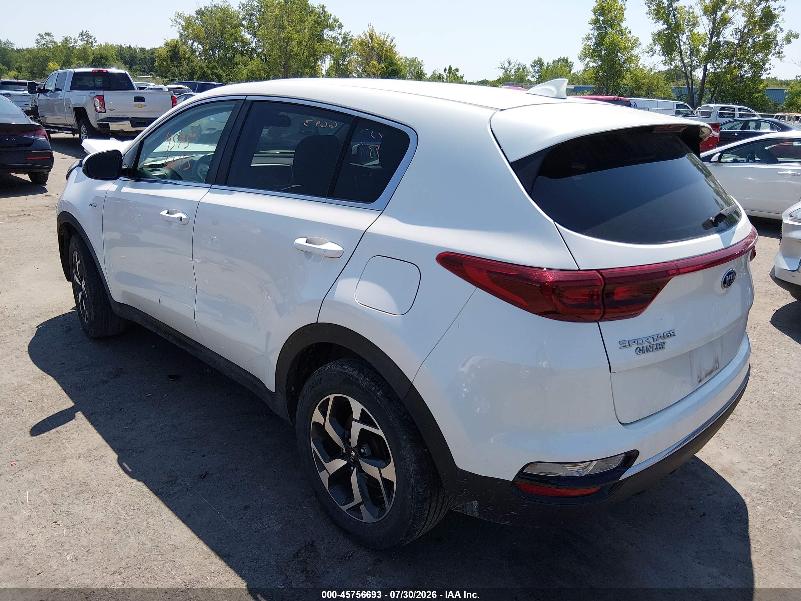 2021 Kia Sportage VIN KNDPMCAC8M7920033 IAAI salvage auction — Front End, Salvage (Ohio), sold $3,400 on 2026-09-01 (photo 3)