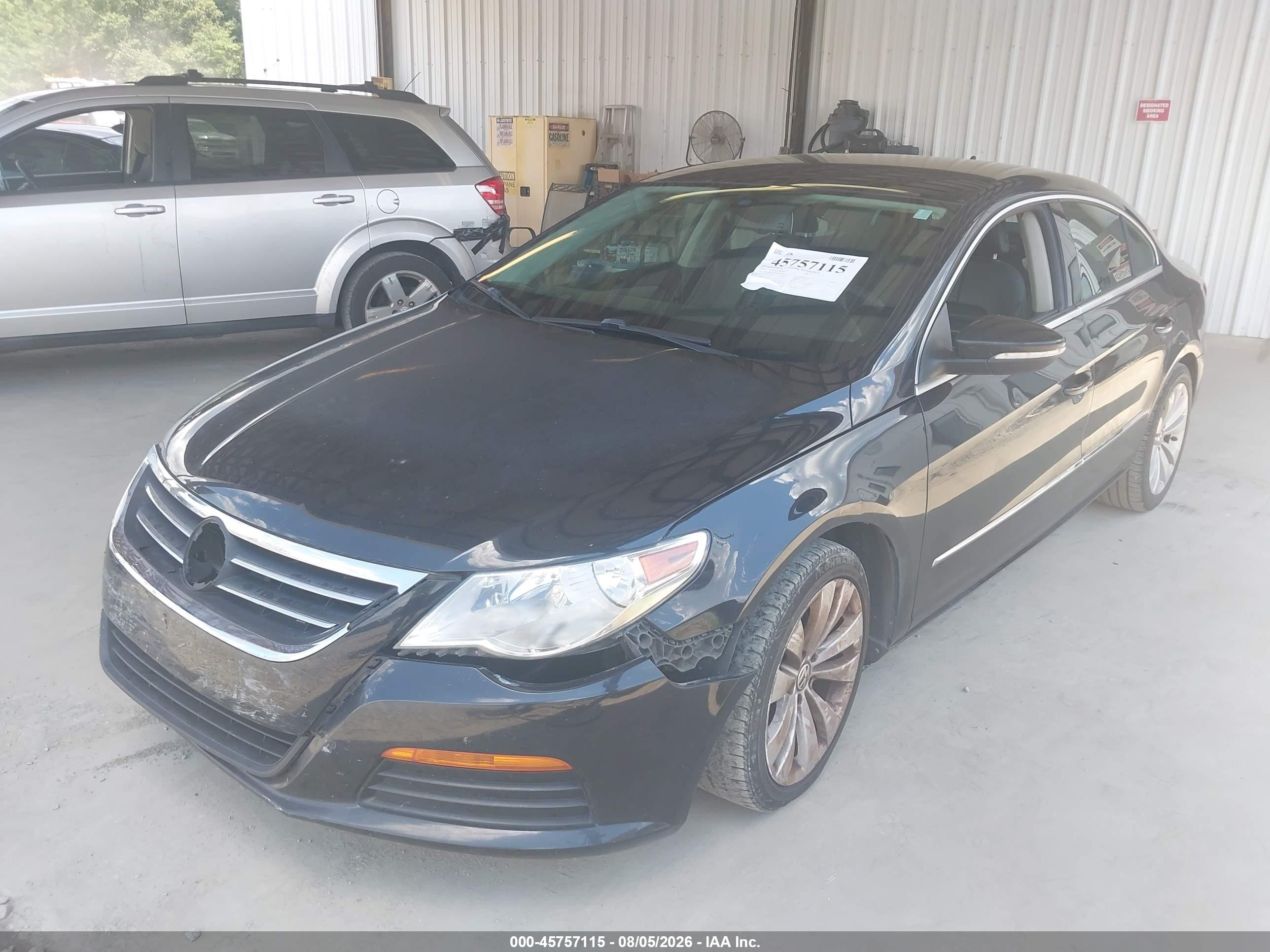 2012 Volkswagen Cc VIN WVWMN7AN3CE500666 IAAI salvage auction — Front End, Salvage (Georgia), sold $275 on 2026-09-08 (photo 2)