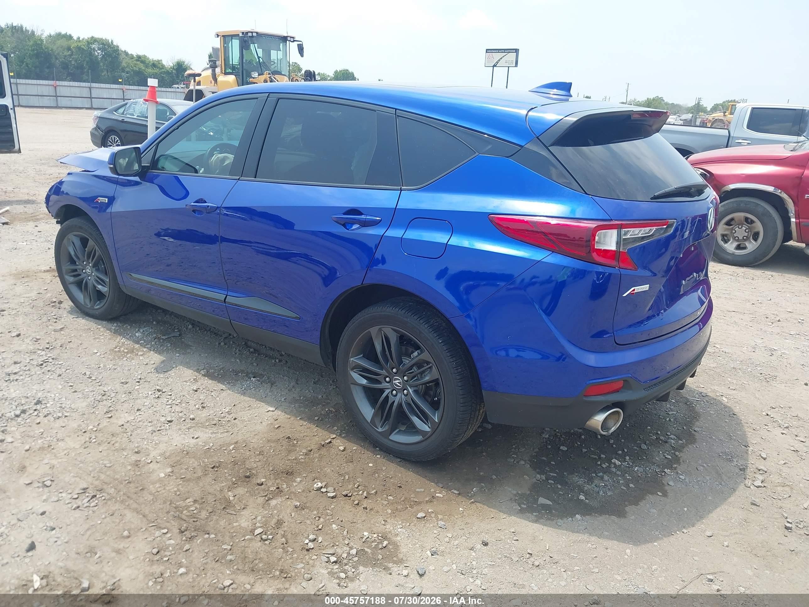 2024 Acura Rdx VIN 5J8TC2H67RL039450 IAAI salvage auction — Front End, Salvage (Arkansas), sold $5,300 on 2026-09-13 (photo 3)