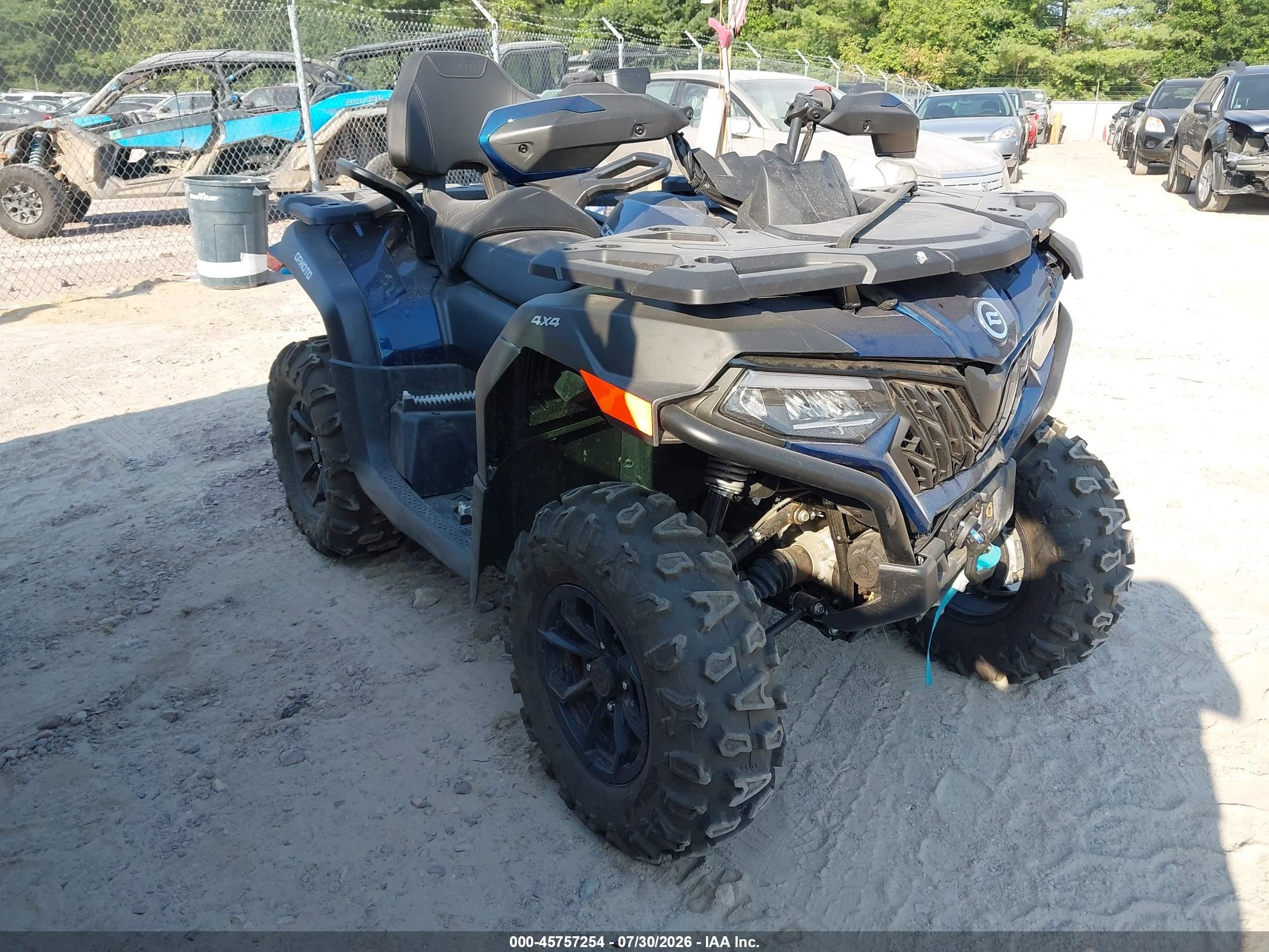 2025 Cf Moto Cforce VIN LCELDUZM0S6000885 IAAI salvage auction — Front End, Bill Of Sale (Wisconsin), sold $2,350 on 2026-09-16 (photo 1)