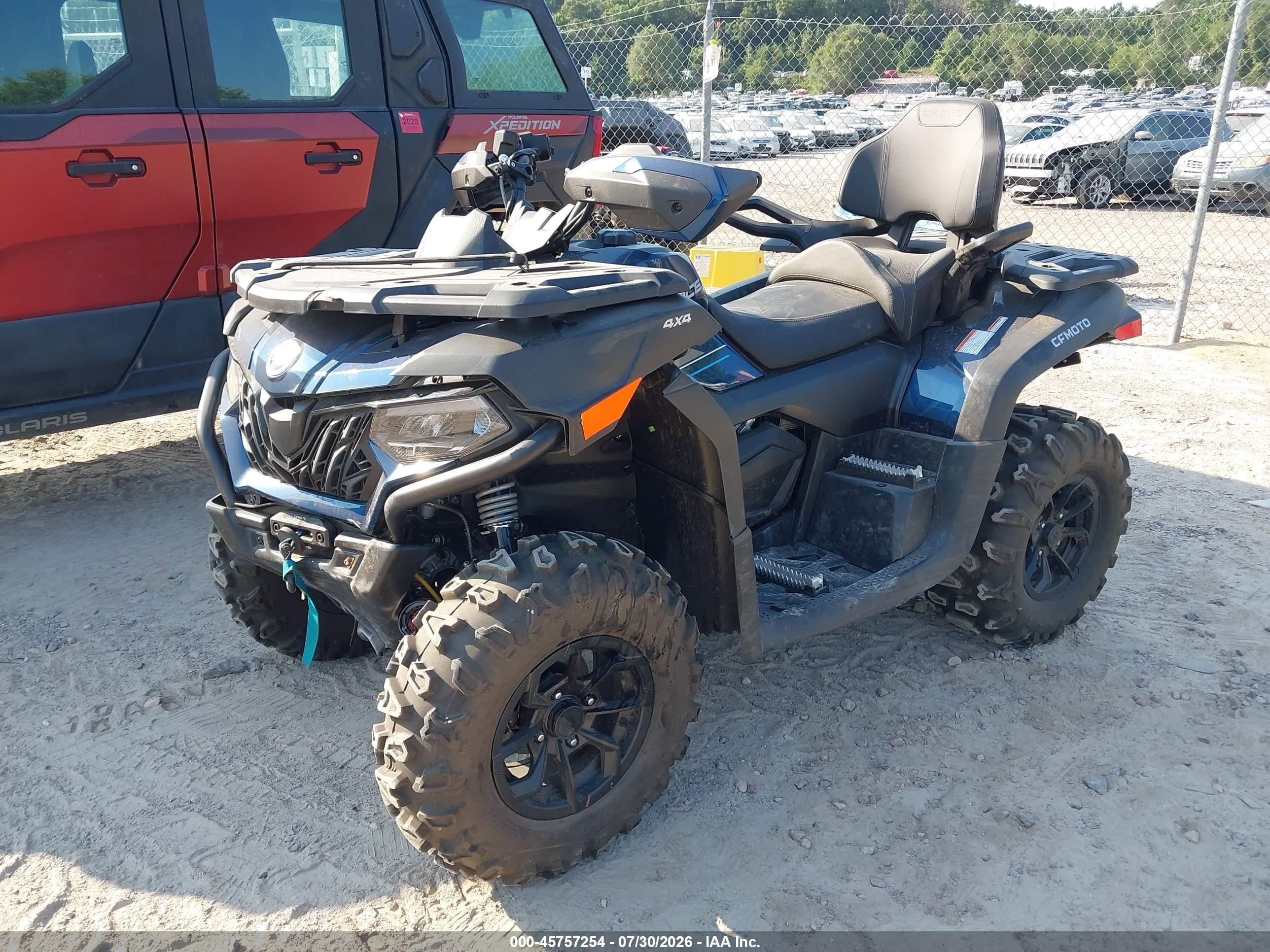 2025 Cf Moto Cforce VIN LCELDUZM0S6000885 IAAI salvage auction — Front End, Bill Of Sale (Wisconsin), sold $2,350 on 2026-09-16 (photo 2)