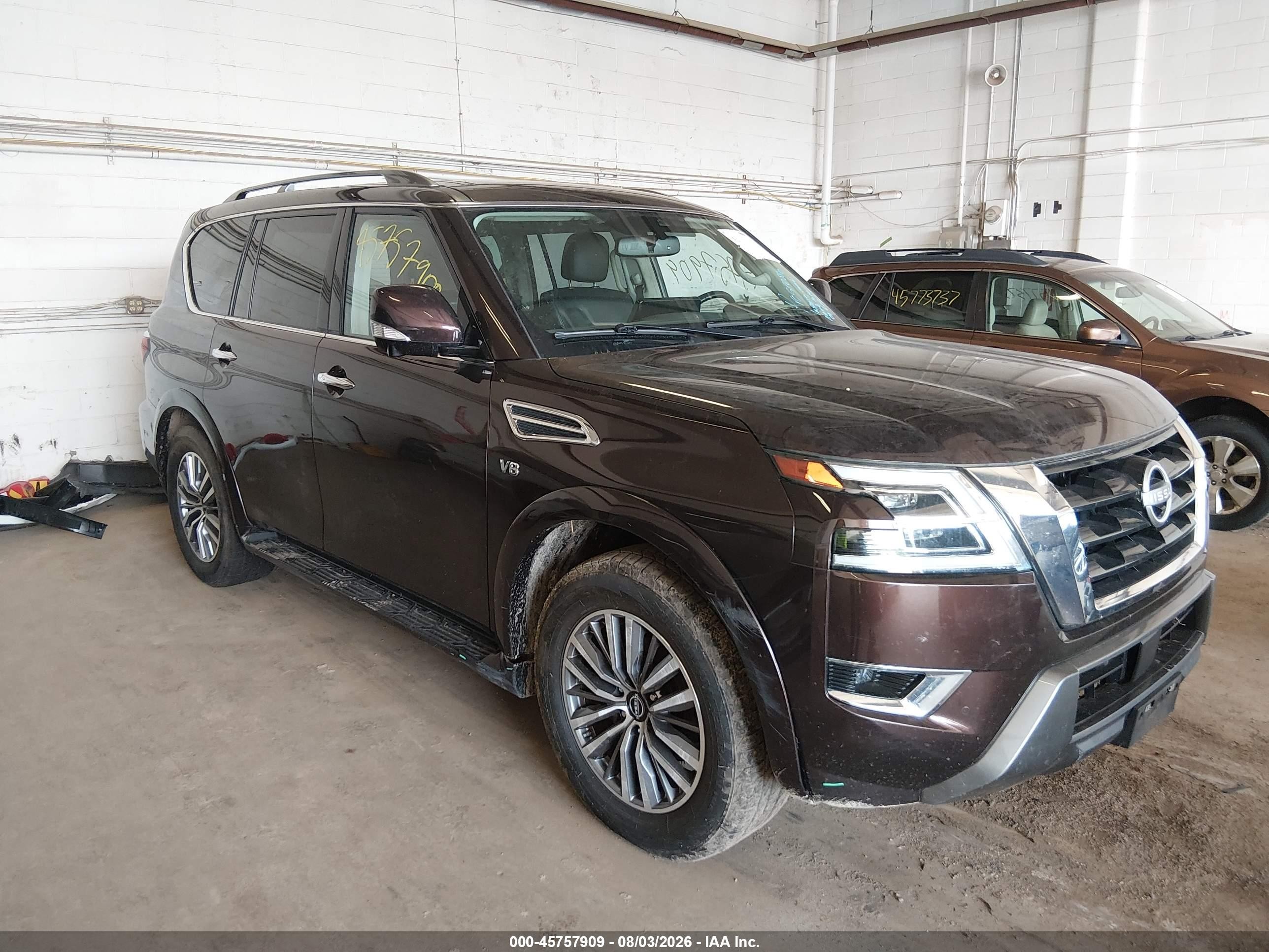 2022 Nissan Armada VIN JN8AY2BBXN9813795 IAAI salvage auction — Unknown, Salvage (Minnesota), sold $15,000 on 2026-10-02 (photo 1)