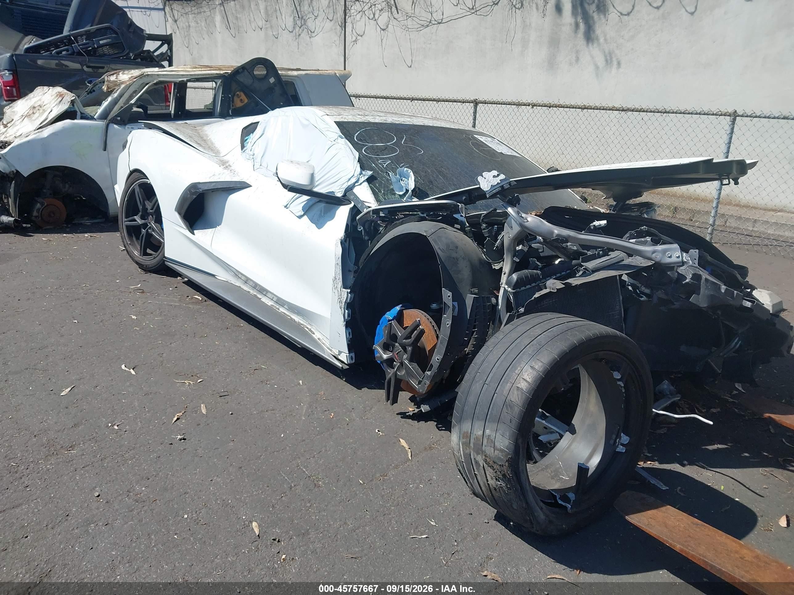 2021 Chevrolet Corvette Stingray VIN 1G1YA2D45M5122749 — IAAI salvage auction photo