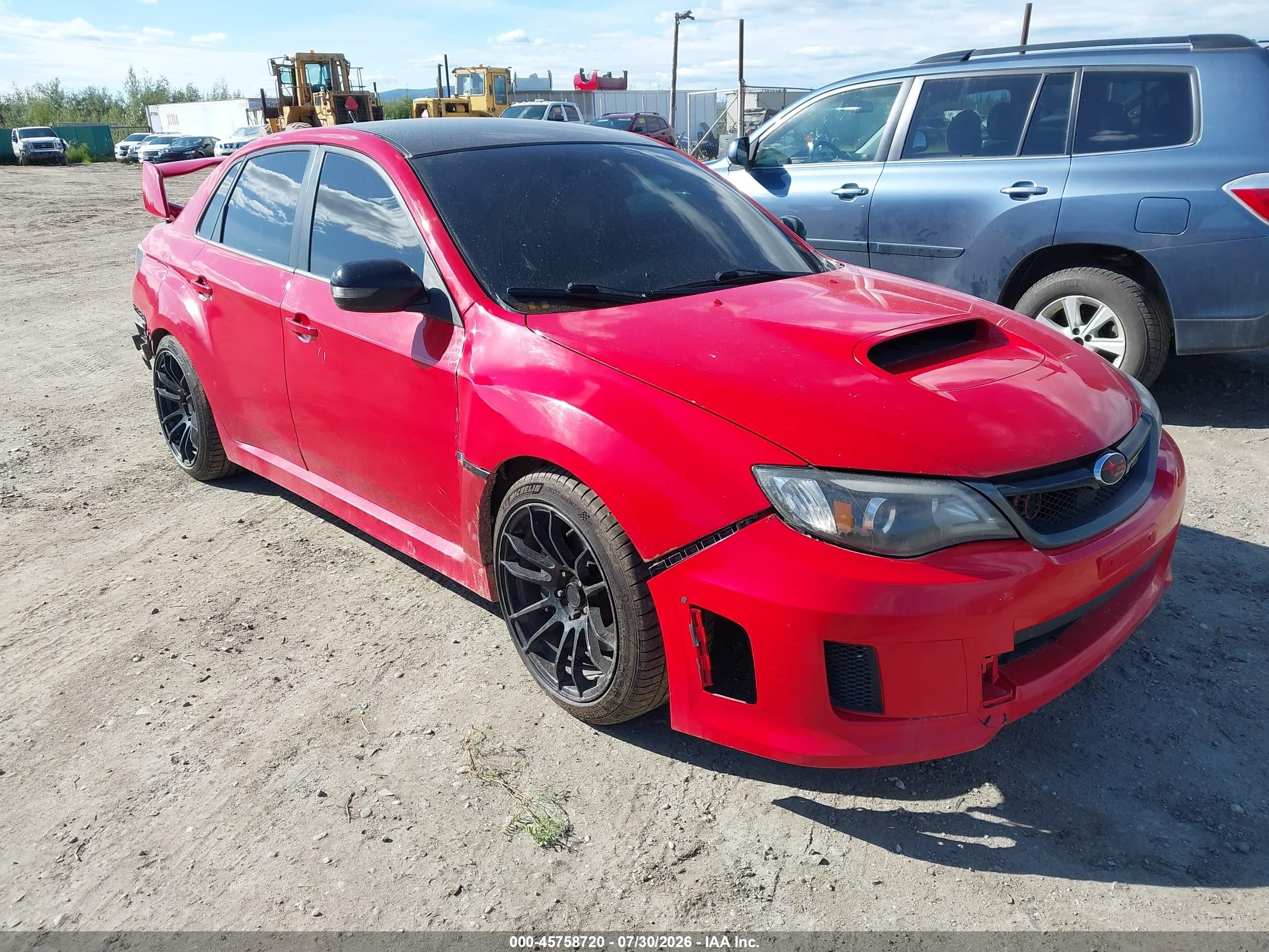 2012 Subaru Impreza wrx sti VIN JF1GV8J60CL026897 IAAI salvage auction — Rear End, Bill Of Sale (Alaska), sold $3,050 on 2026-10-06 (photo 1)