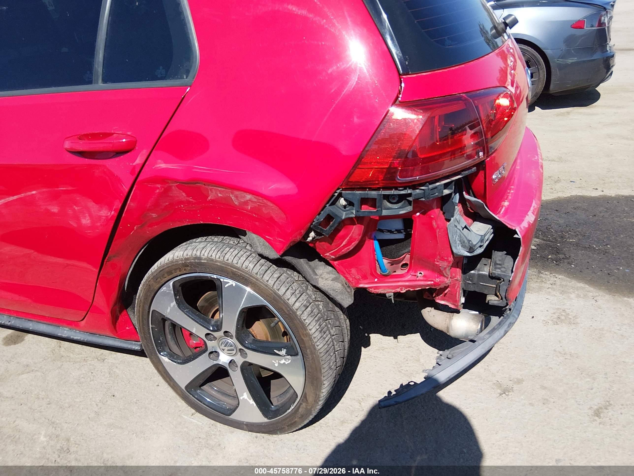 2017 Volkswagen Golf VIN 3VW547AU2HM073641 IAAI salvage auction — Rear End, Salvage (California), sold $7,100 on 2026-09-25 (photo 6)