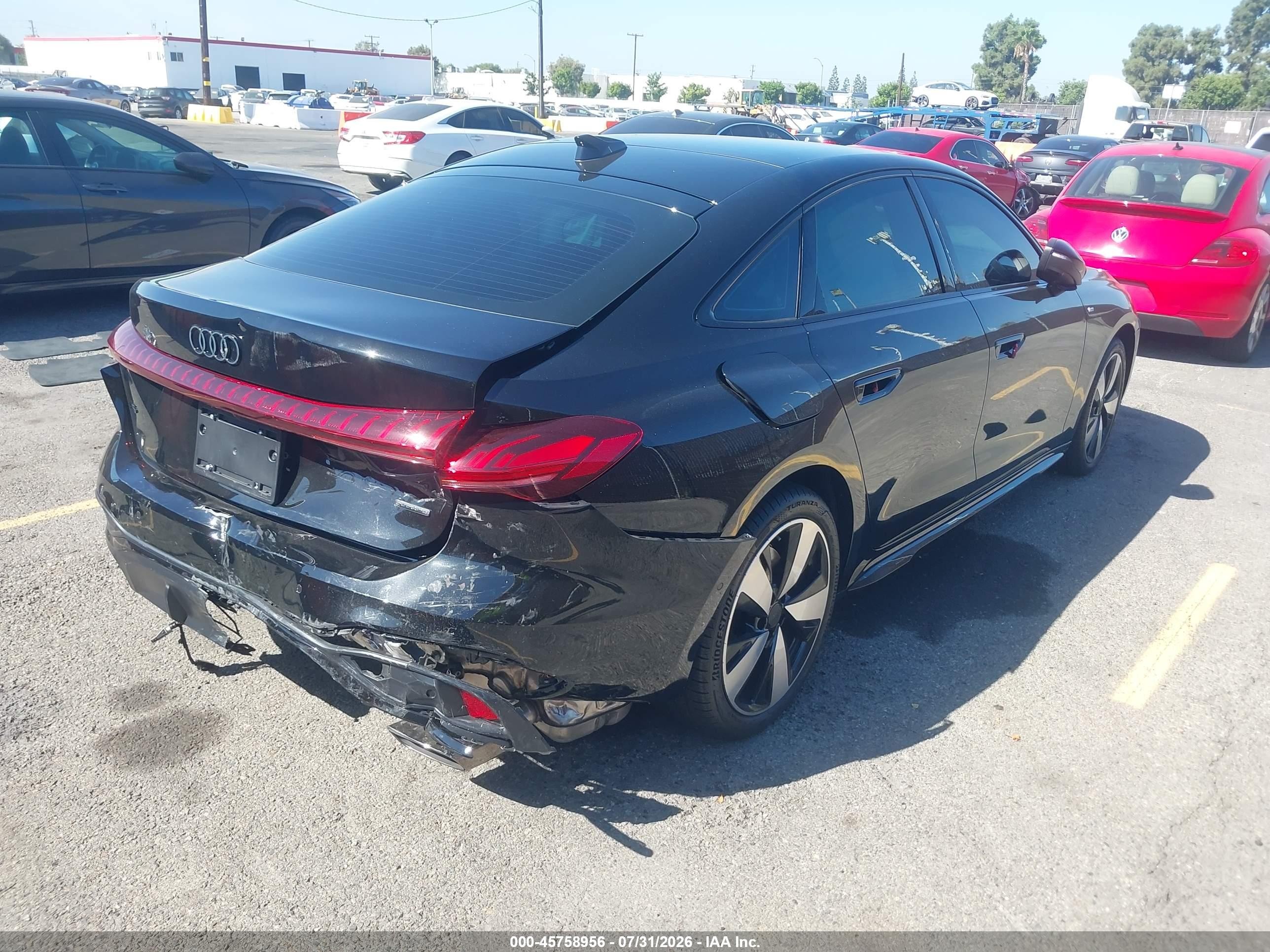 2026 Audi VIN WAU5ACFU9TN005944 IAAI salvage auction — Rear End, Salvage (California), sold $15,600 on 2026-09-24 (photo 4)