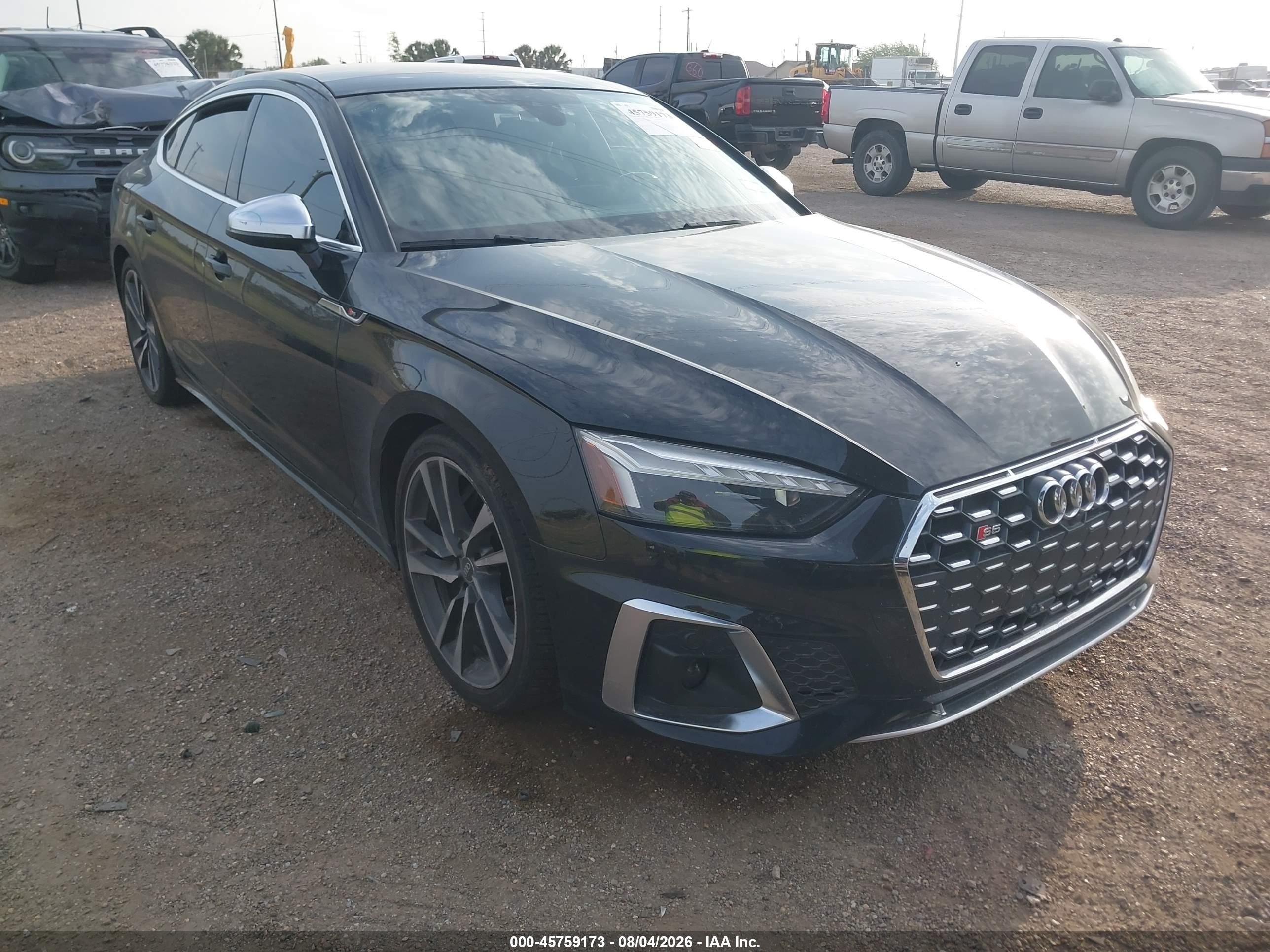 2022 Audi S5 Sportback VIN WAUA4CF57NA032794 — IAAI salvage auction photo