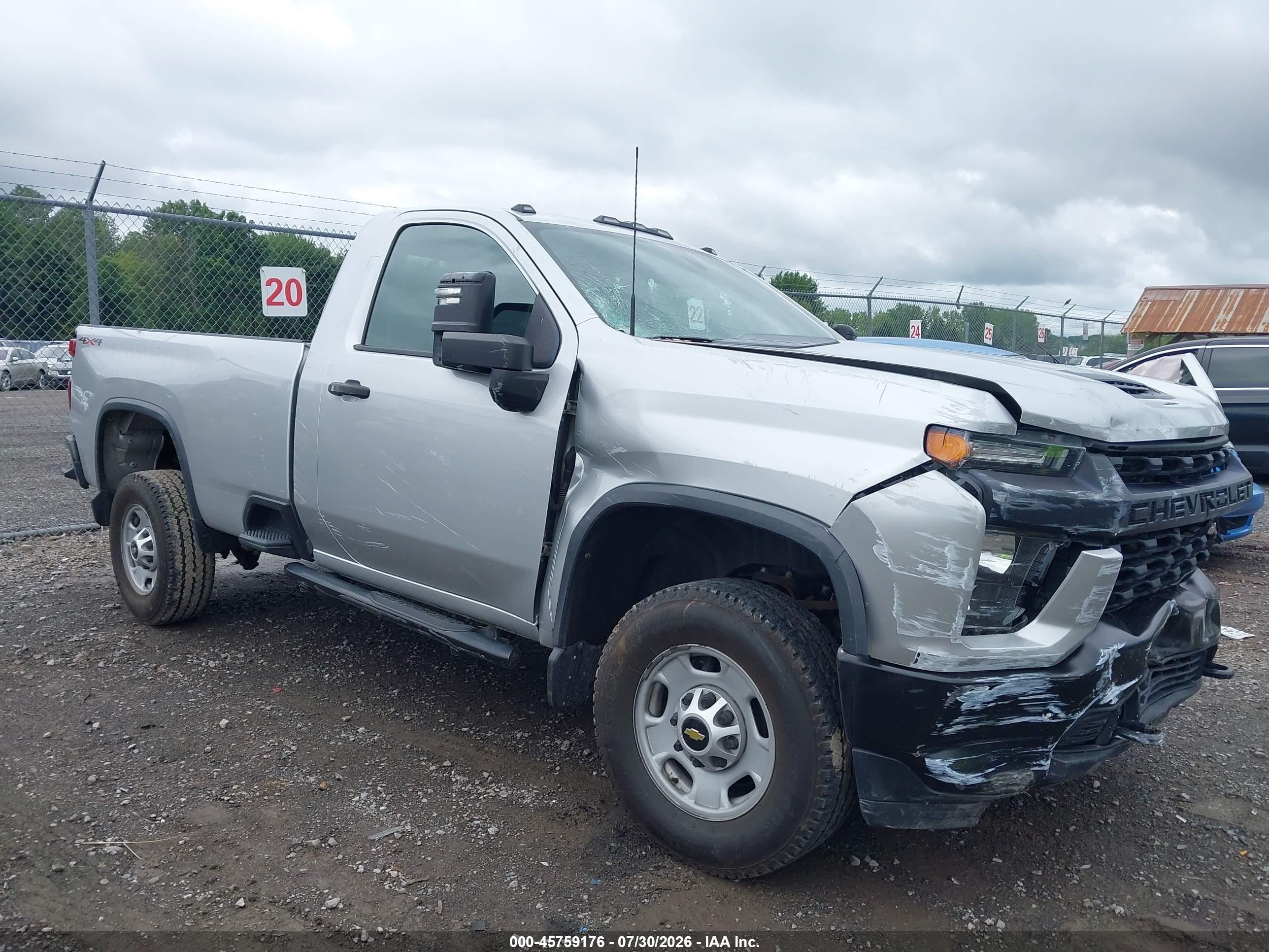 2020 Chevrolet Silverado 2500 VIN 1GC3YLE78LF237916 — IAAI salvage auction photo