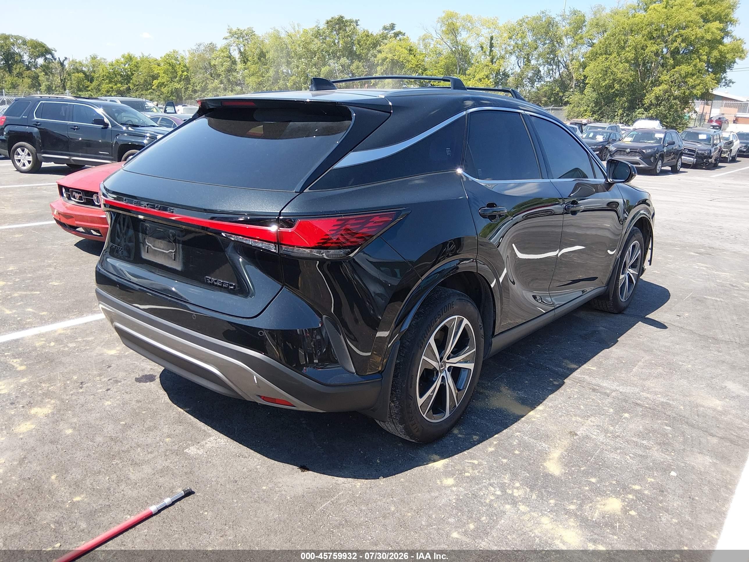 2025 Lexus Rx VIN JTJCHMAA0S2031984 IAAI salvage auction — Front End, Clear (Tennessee), sold $18,900 on 2026-09-12 (photo 4)