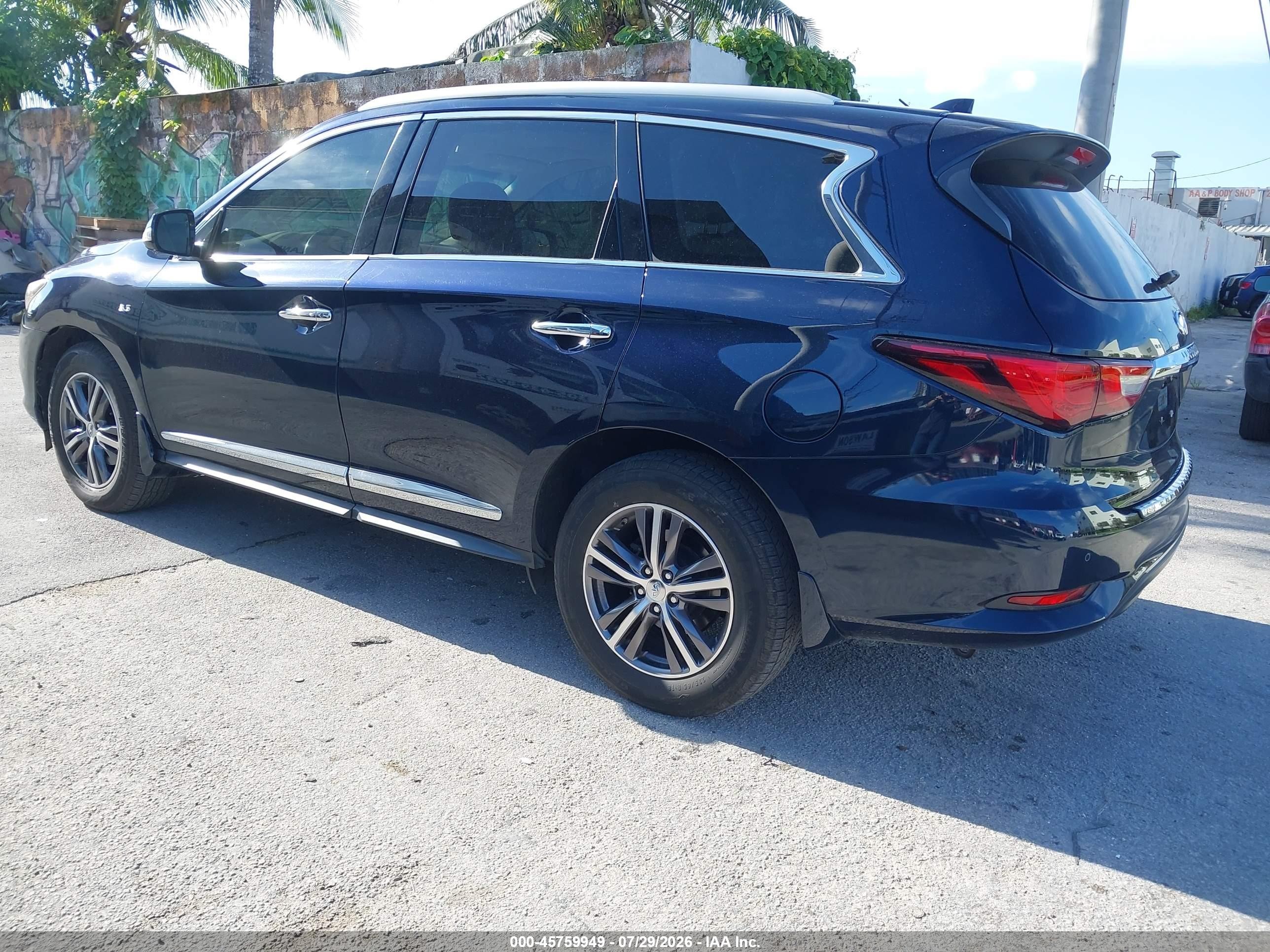 2018 Infiniti Qx60 VIN 5N1DL0MNXJC512178 IAAI salvage auction — Normal Wear, Salvage (Florida), sold $5,500 on 2026-09-01 (photo 3)