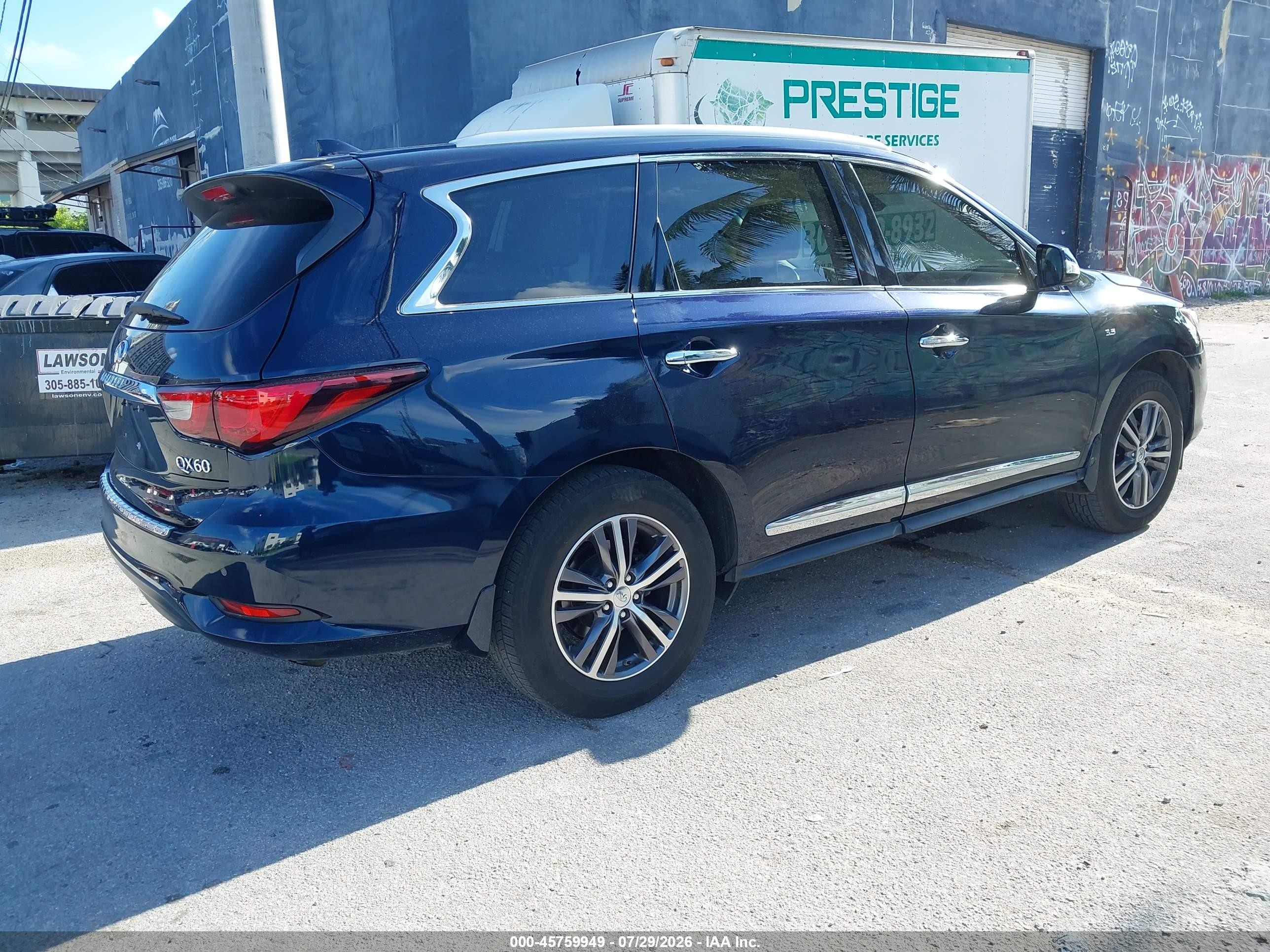 2018 Infiniti Qx60 VIN 5N1DL0MNXJC512178 IAAI salvage auction — Normal Wear, Salvage (Florida), sold $5,500 on 2026-09-01 (photo 4)