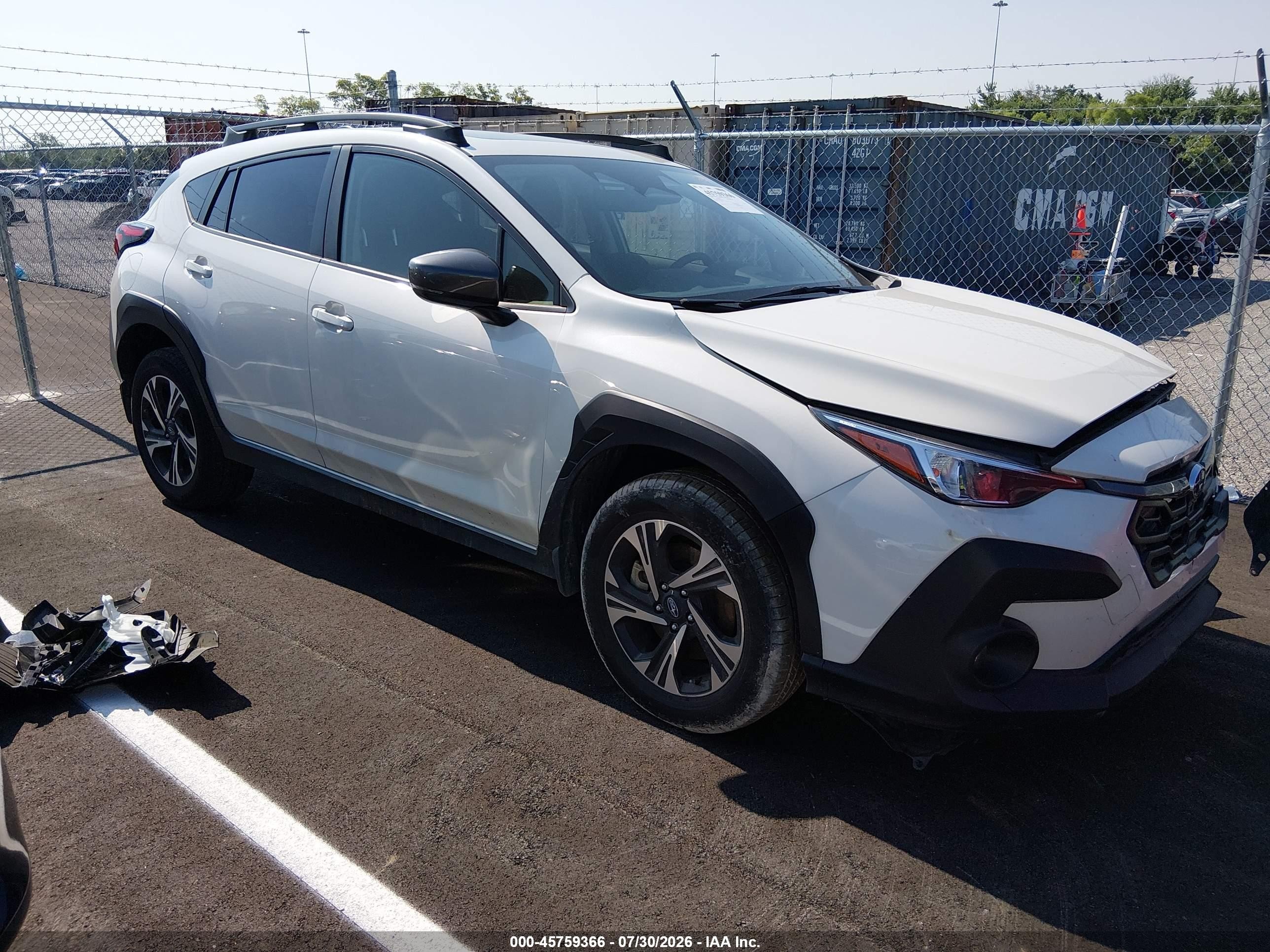 2024 Subaru Crosstrek VIN JF2GUADC9R8345492 — IAAI salvage auction photo