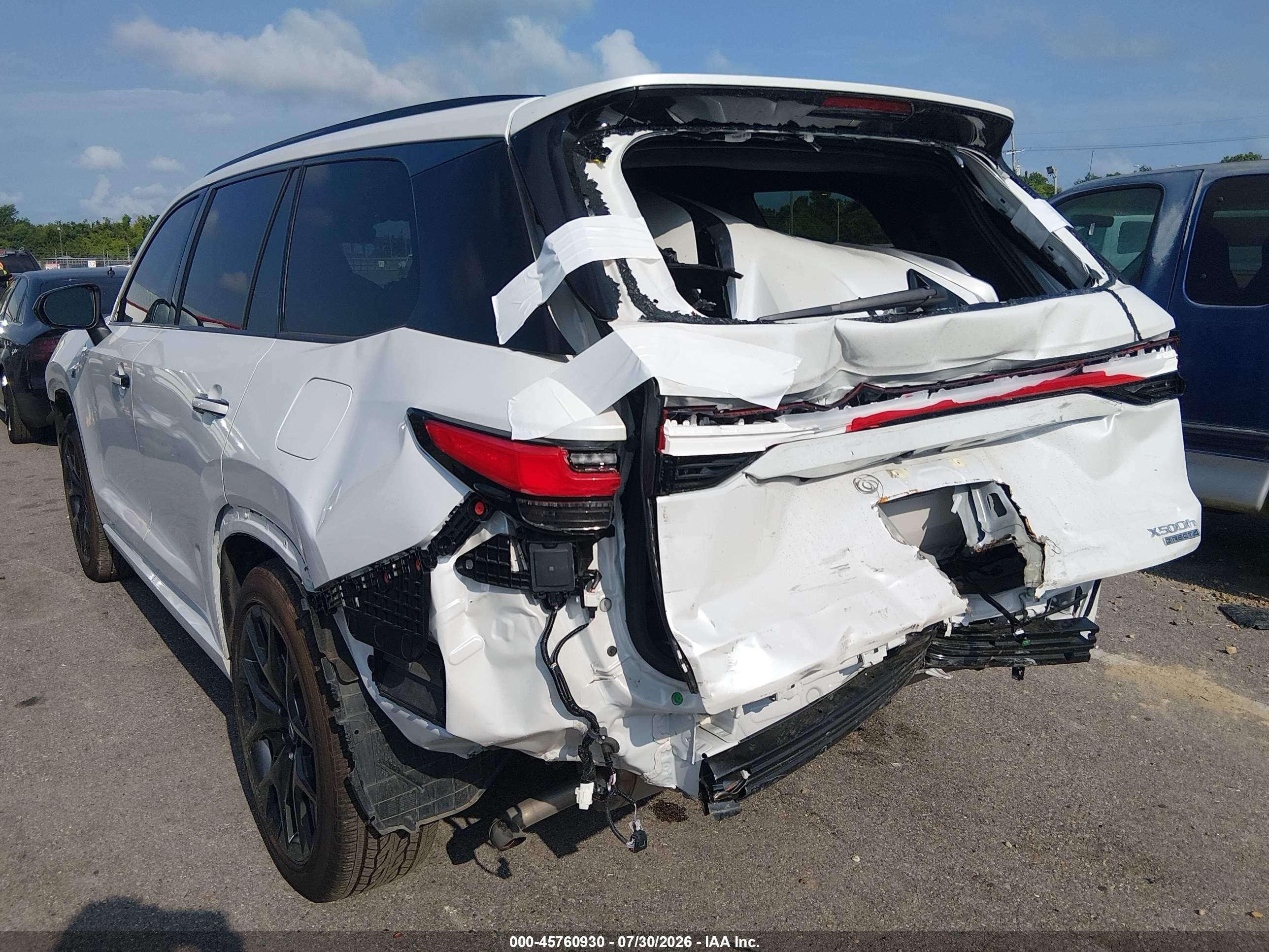 2025 Lexus Tx VIN 5TDABAB65SS009489 IAAI salvage auction — Rear End, Original (Texas), sold $22,750 on 2026-08-31 (photo 3)