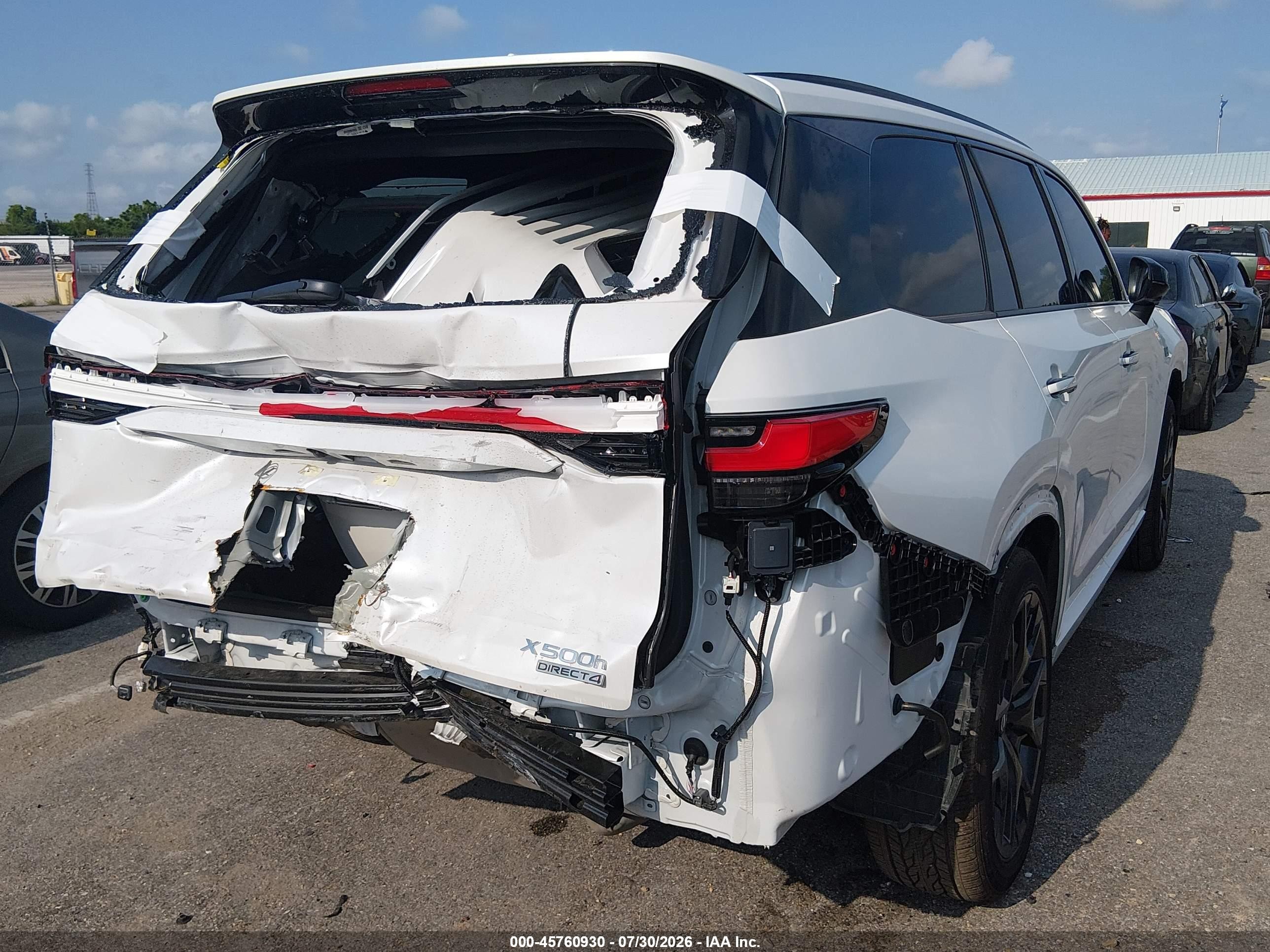 2025 Lexus Tx VIN 5TDABAB65SS009489 IAAI salvage auction — Rear End, Original (Texas), sold $22,750 on 2026-08-31 (photo 4)