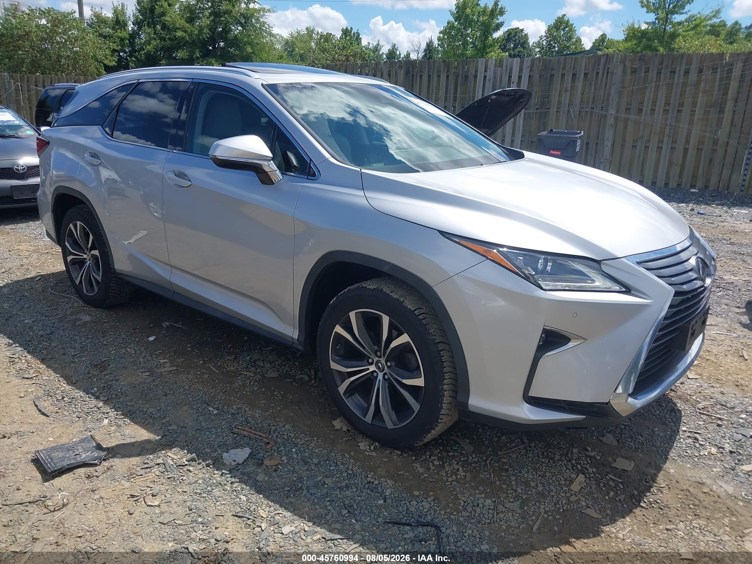 2019 Lexus RX 350L VIN JTJDZKCA6K2014920 — IAAI salvage auction photo